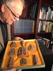 Collection Burmese Antique Buddhist Prayer Offering Votives Eight Pieces