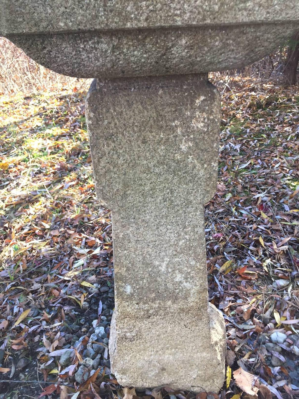 Japanese Antique Granite Stone Lantern  In Good Condition In South Burlington, VT