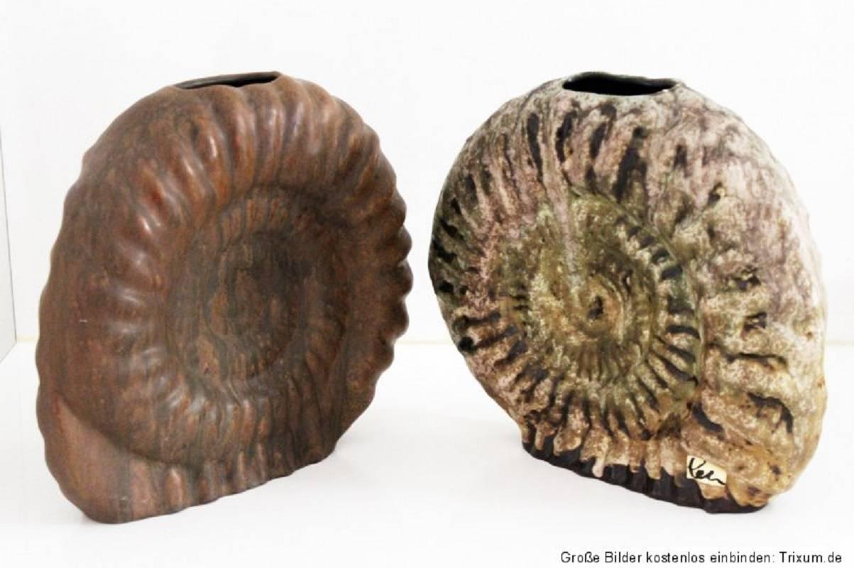 20th Century Stunning Hand made Organic Ammonite Nautilus Vase  1950