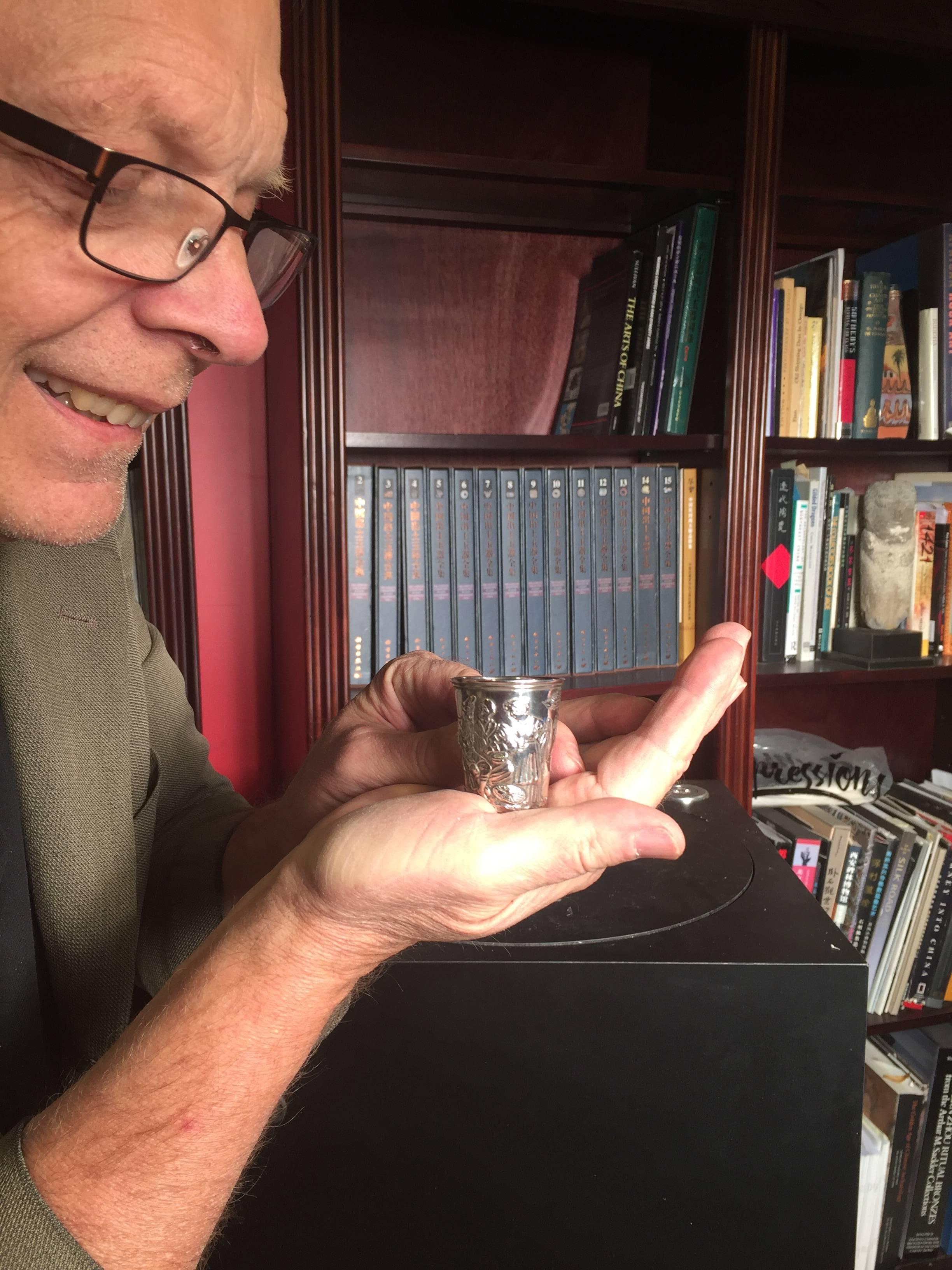 pure silver drinking cup