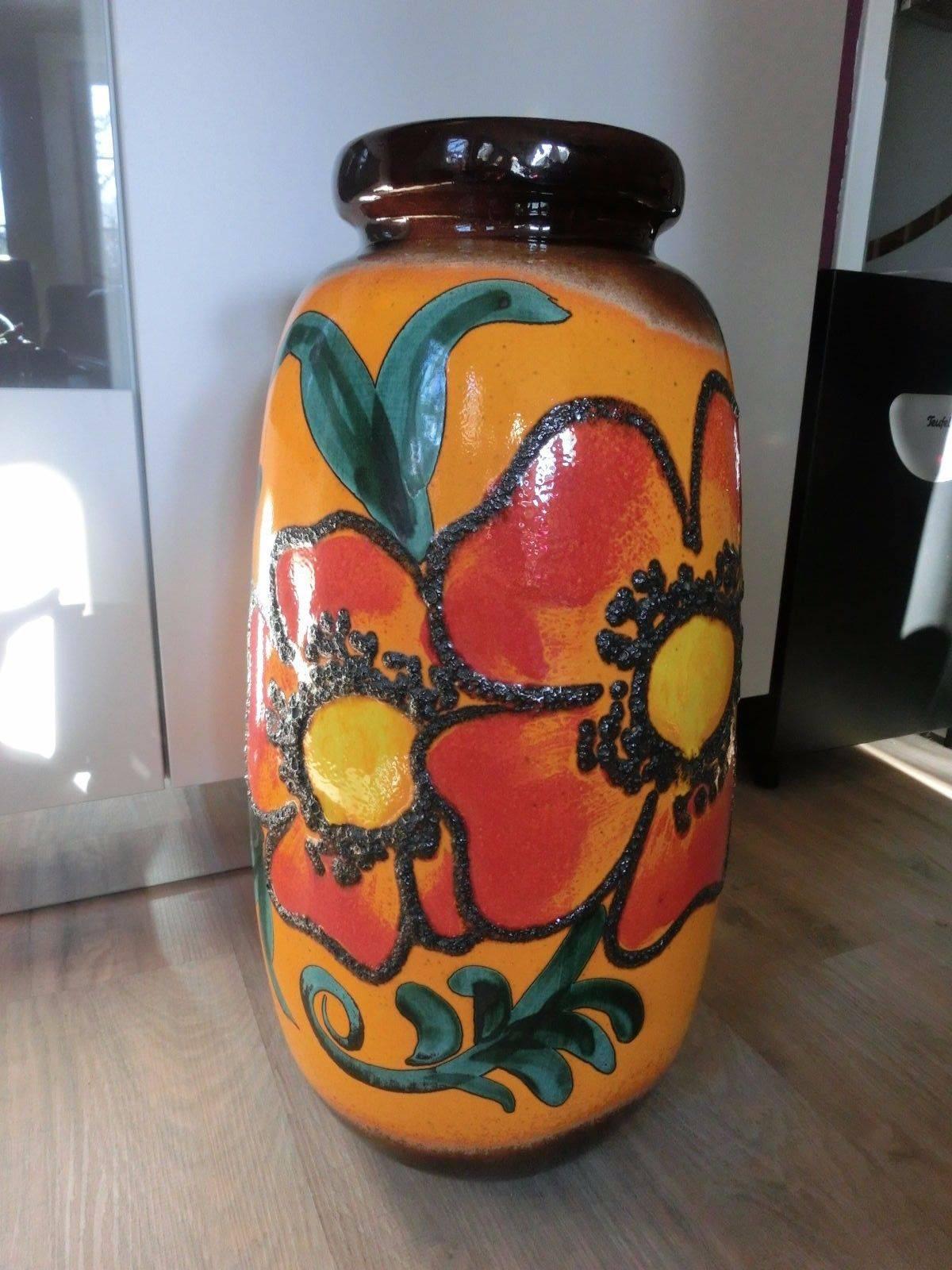  Tall Handmade Hand Glazed Flower Garden Vase, 22