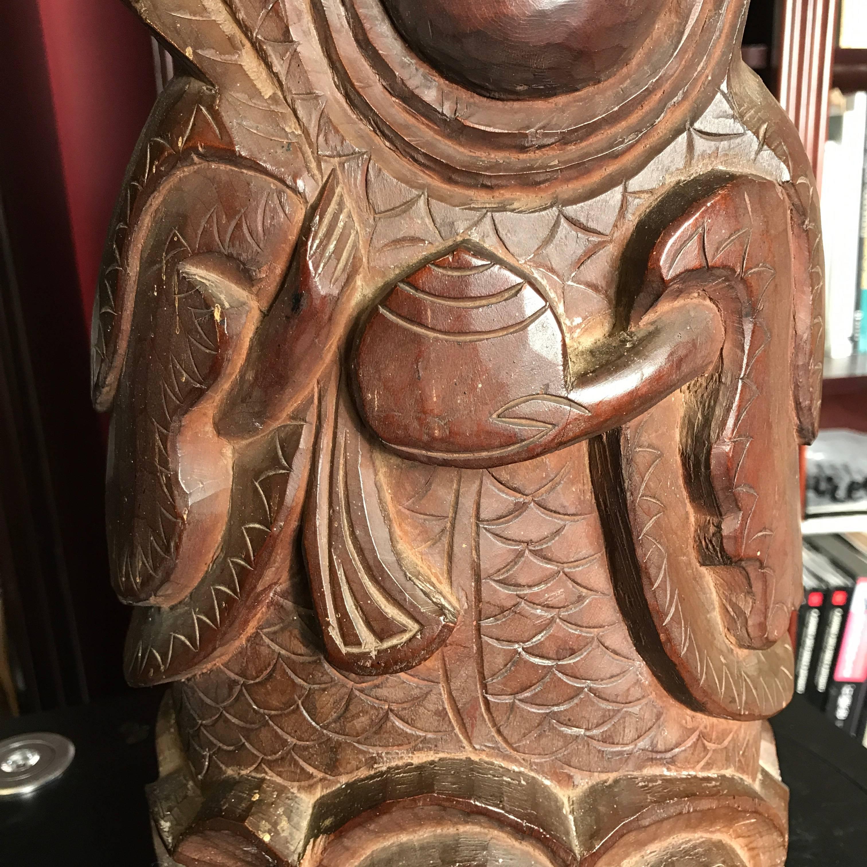 japanese wood carvings for sale