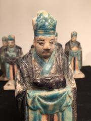 Important Ancient Chinese Zodiac Figure Holding a Ox, Ming Dynasty, 1368-1644