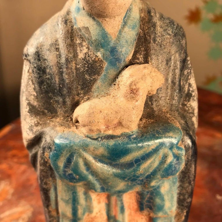 Ancient Chinese Zodiac Figure With " SHEEP" , Ming Dynasty, 1368-1644