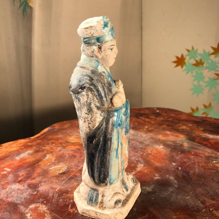 Important Ancient Chinese Zodiac Figure With " SHEEP" , Ming Dynasty