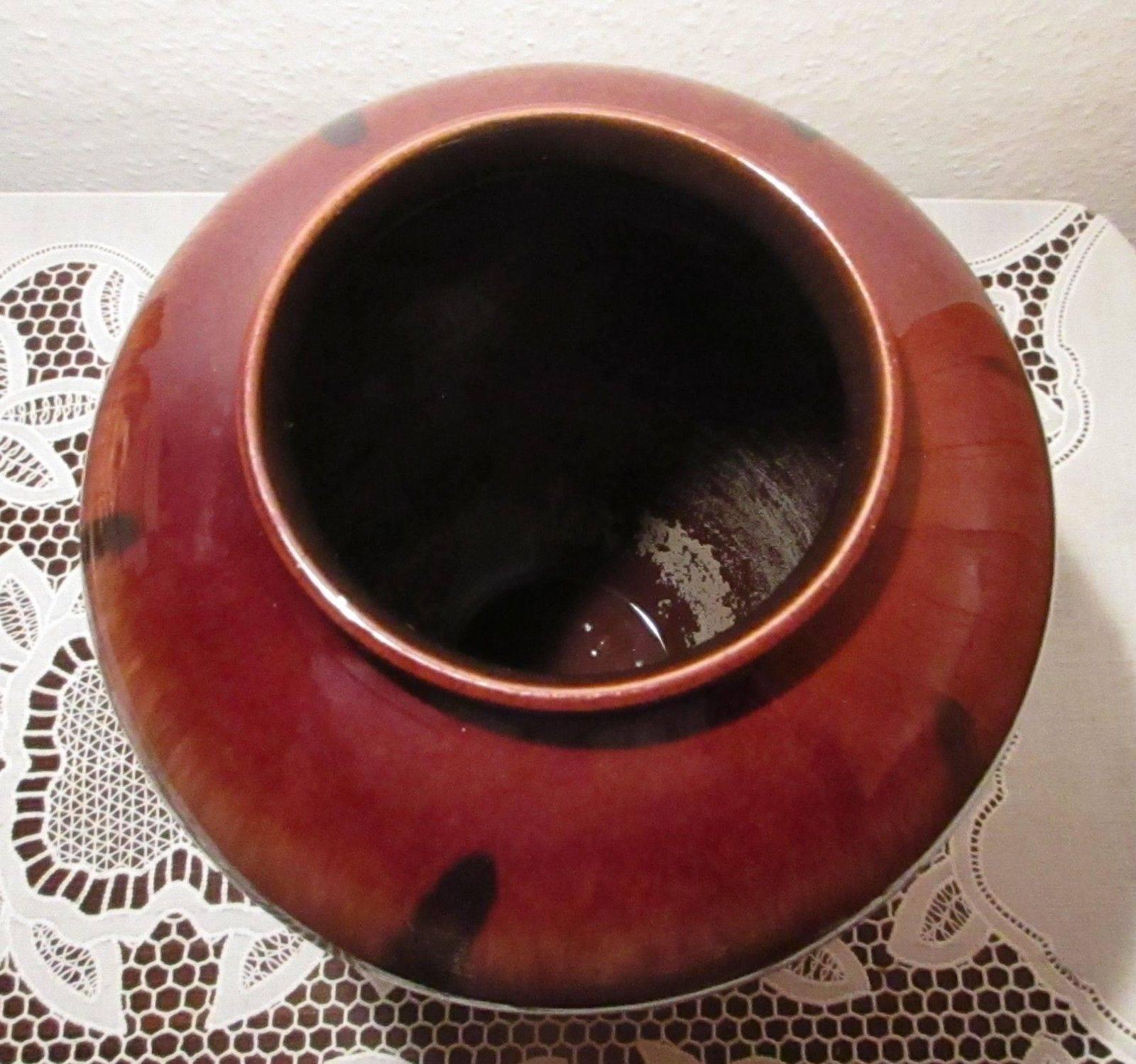 Hand Made Hand Glazed Classic Vase in Rich Earth Tones, 1940 In Good Condition In South Burlington, VT