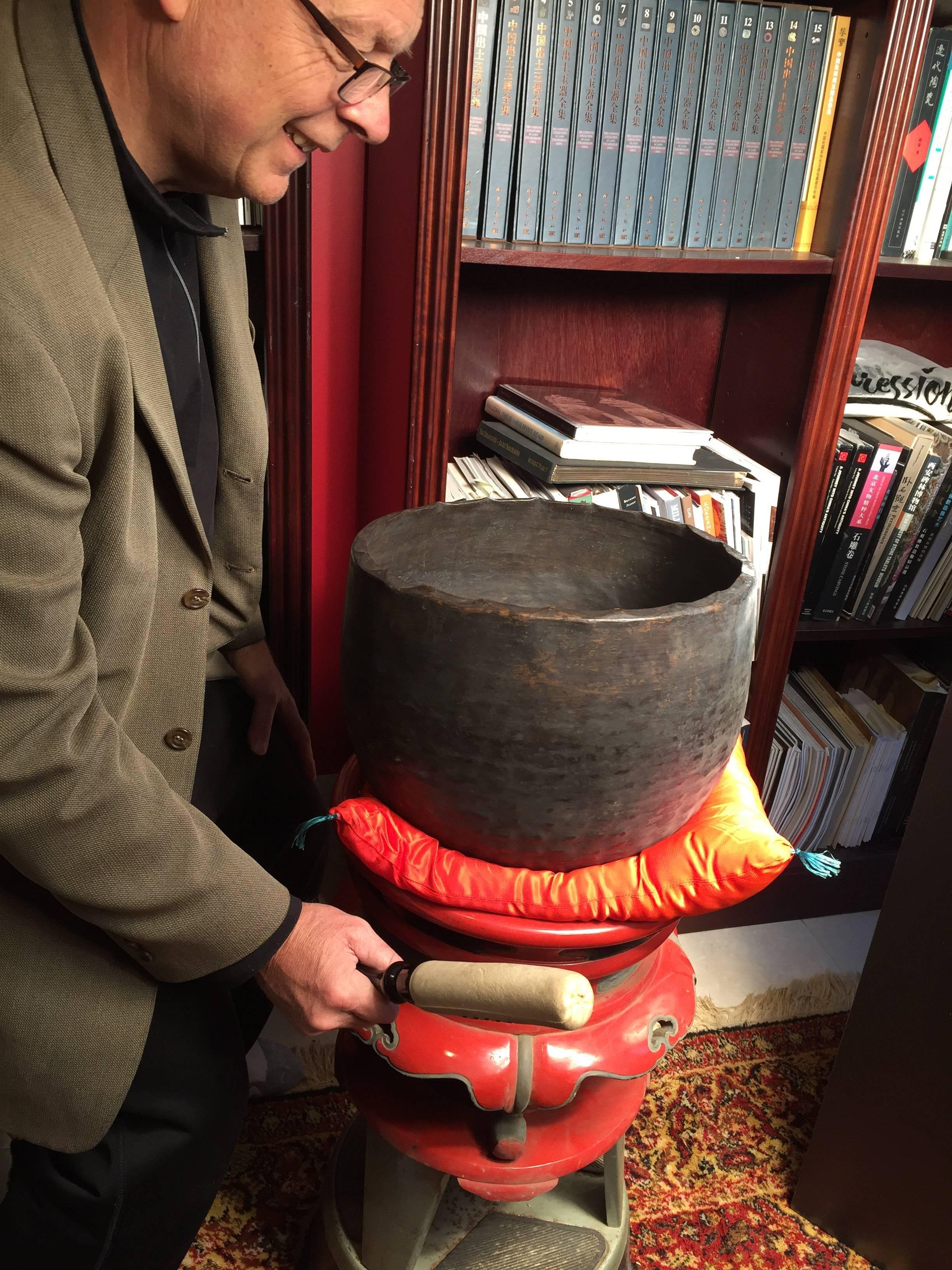Edo Important Japanese Signed Antique Bronze Temple Bell Set Guaranted To Please You