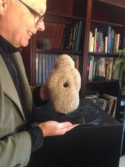 Native American Hand-Carved Human Effigy Granite Fire Starter Figure