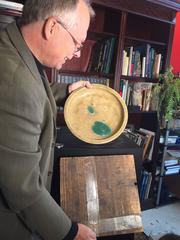Japan's Antique Artisan Palette Hand-Painted and Hand Glazed Plate, 19th Century