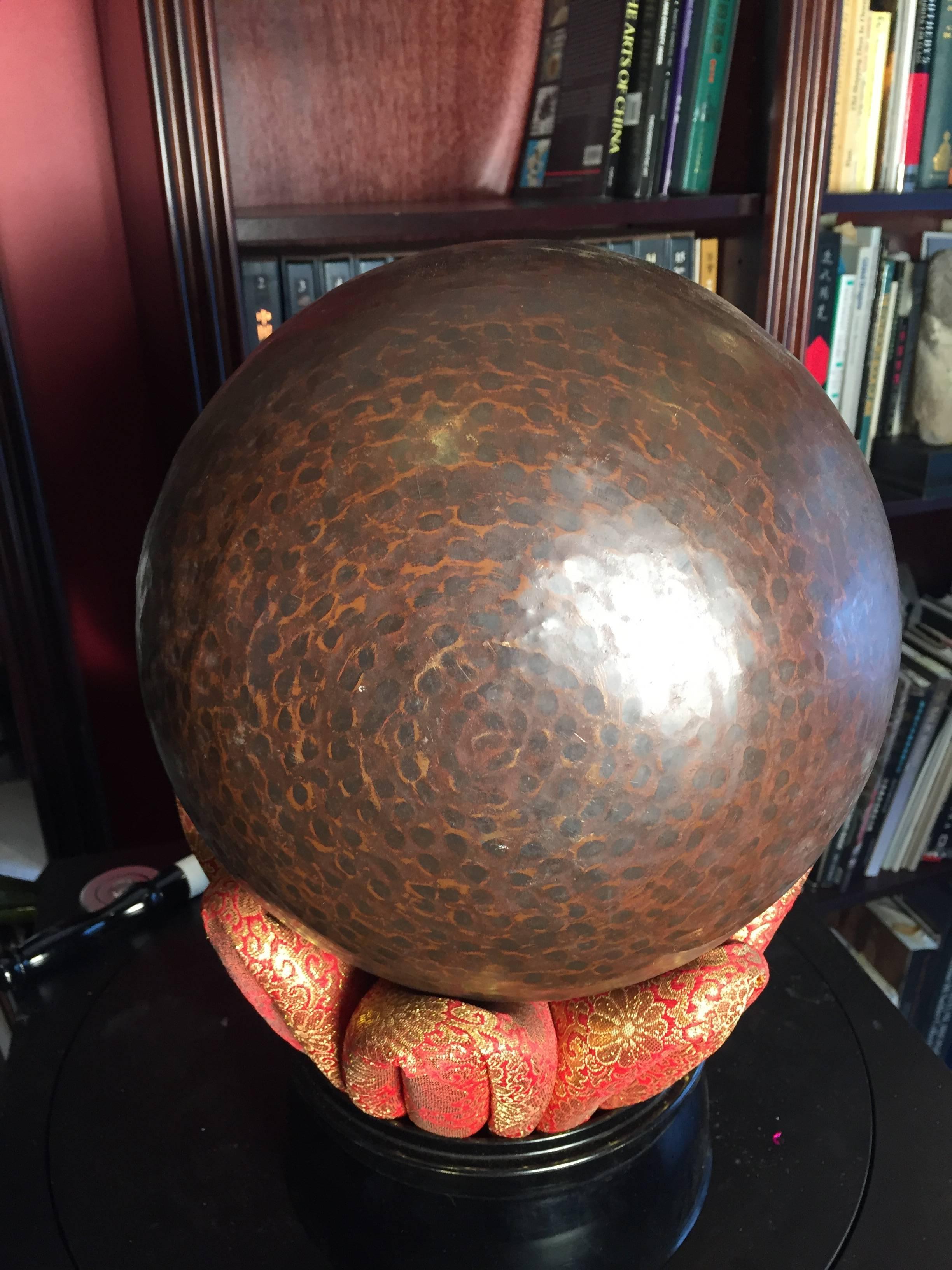 Wood Japanese Fine Antique Meditation  Temple Bell Pleasing Soothing Resonance