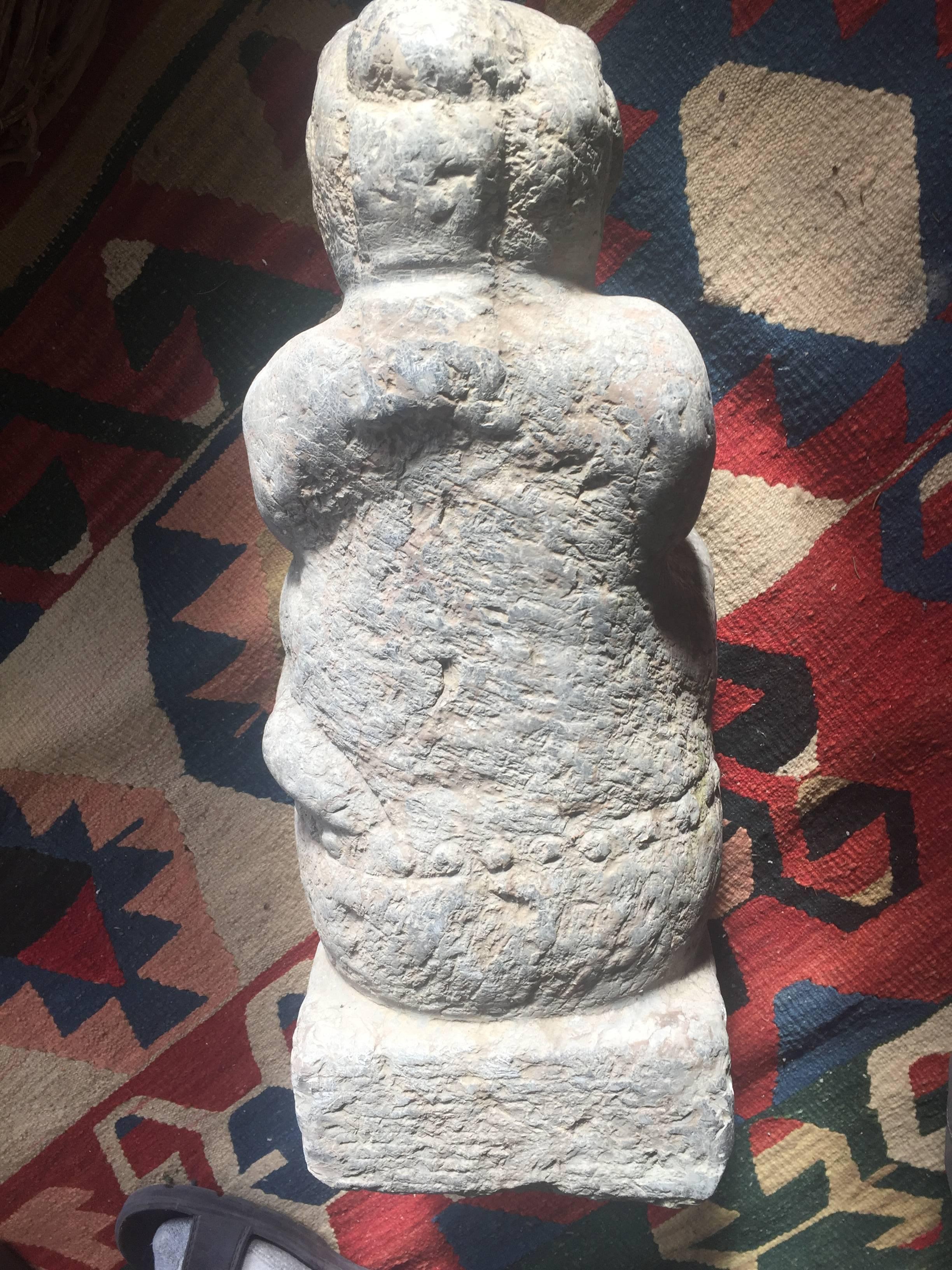 China Ancient Stone Entertainer, Han Dynasty 200 AD For Sale 2