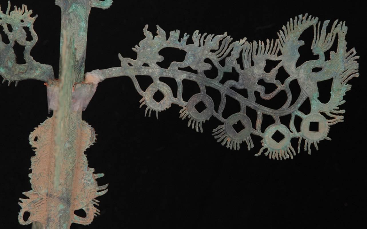 Important  Chinese Ancient Bronze Money Tree, 25BC-220AD For Sale 2