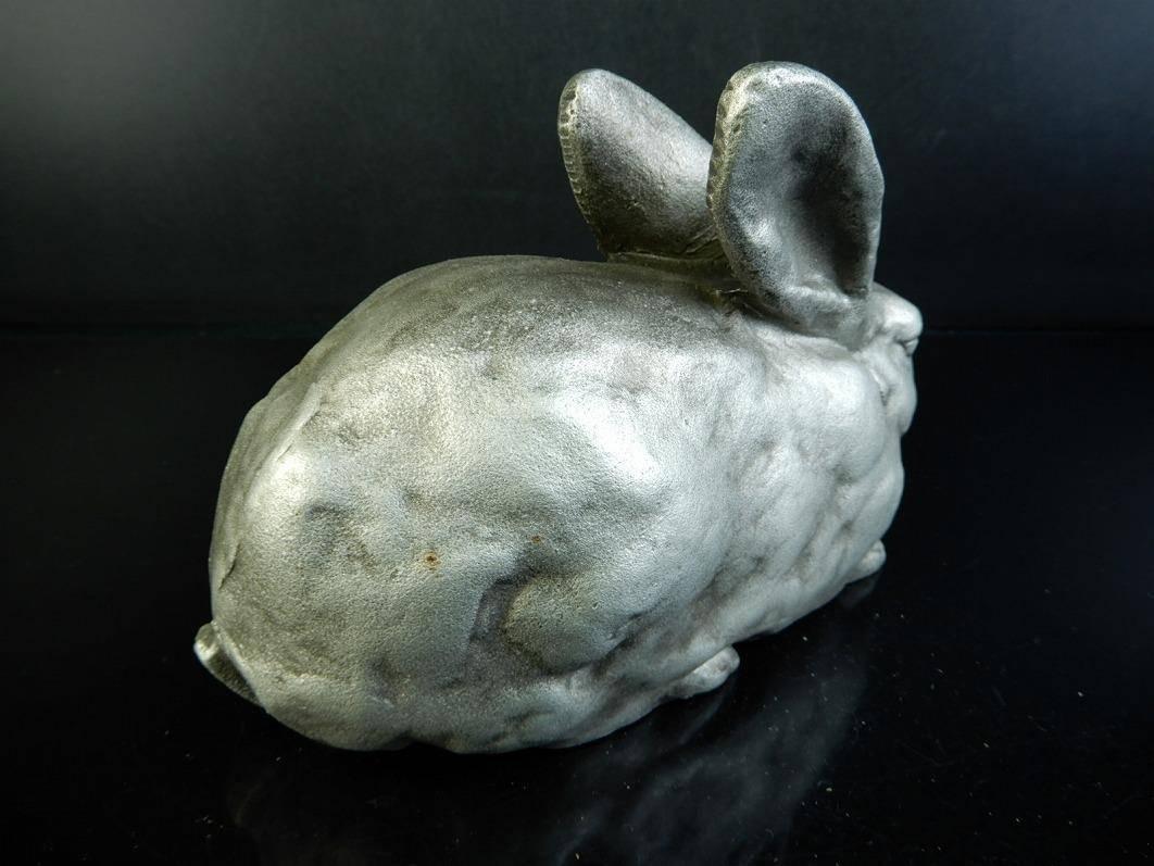 Hand-Crafted Charming Big White Ears Rabbit from Japan, Good Garden Choice