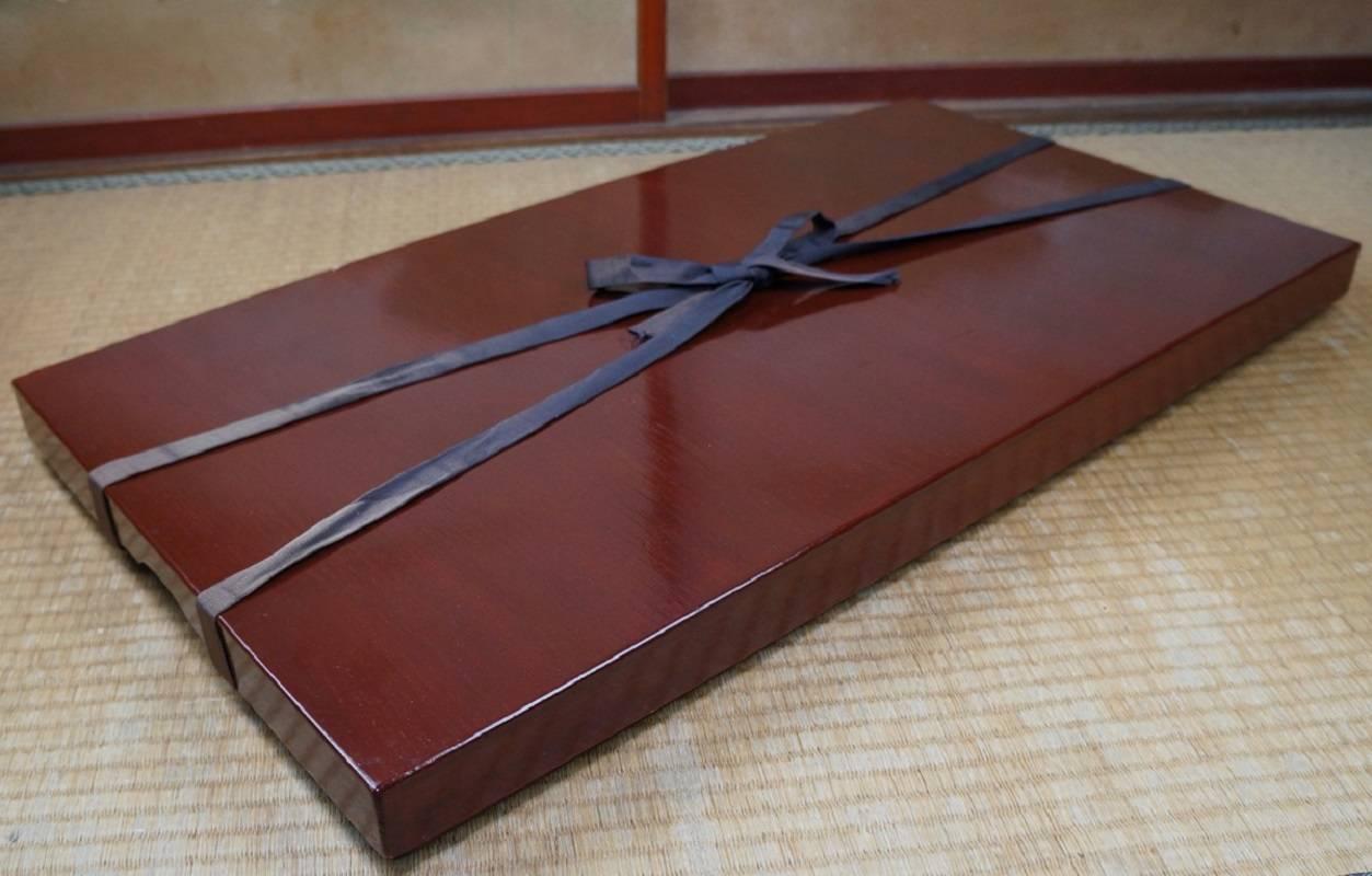 Meiji Important Japan Complete Antique Kabuki Woodblock 42 Prints 1870 Lacquer Box