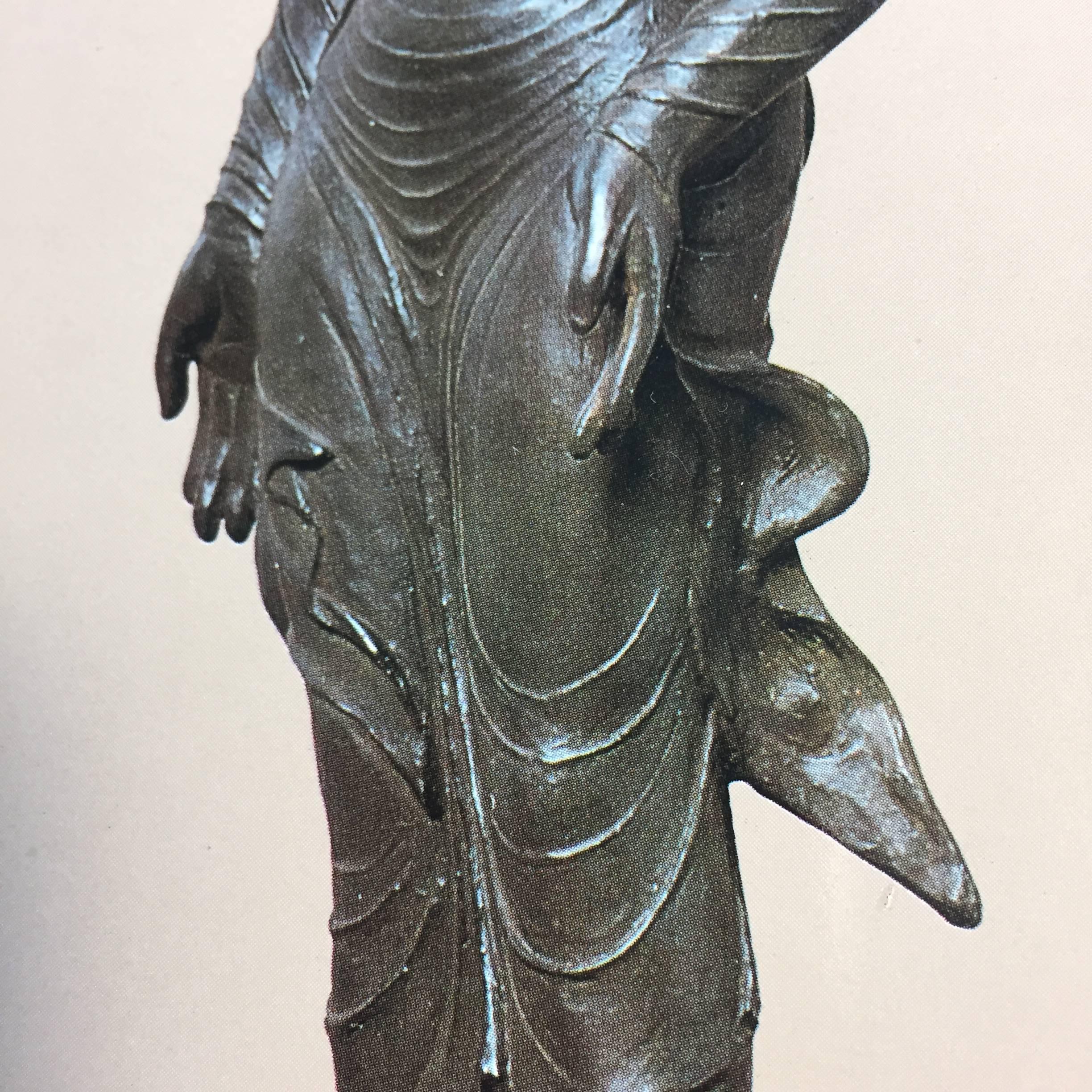 20th Century Japan Important Hand Cast Bronze Kanon Guanyin by Masanobu, Adachi Museum