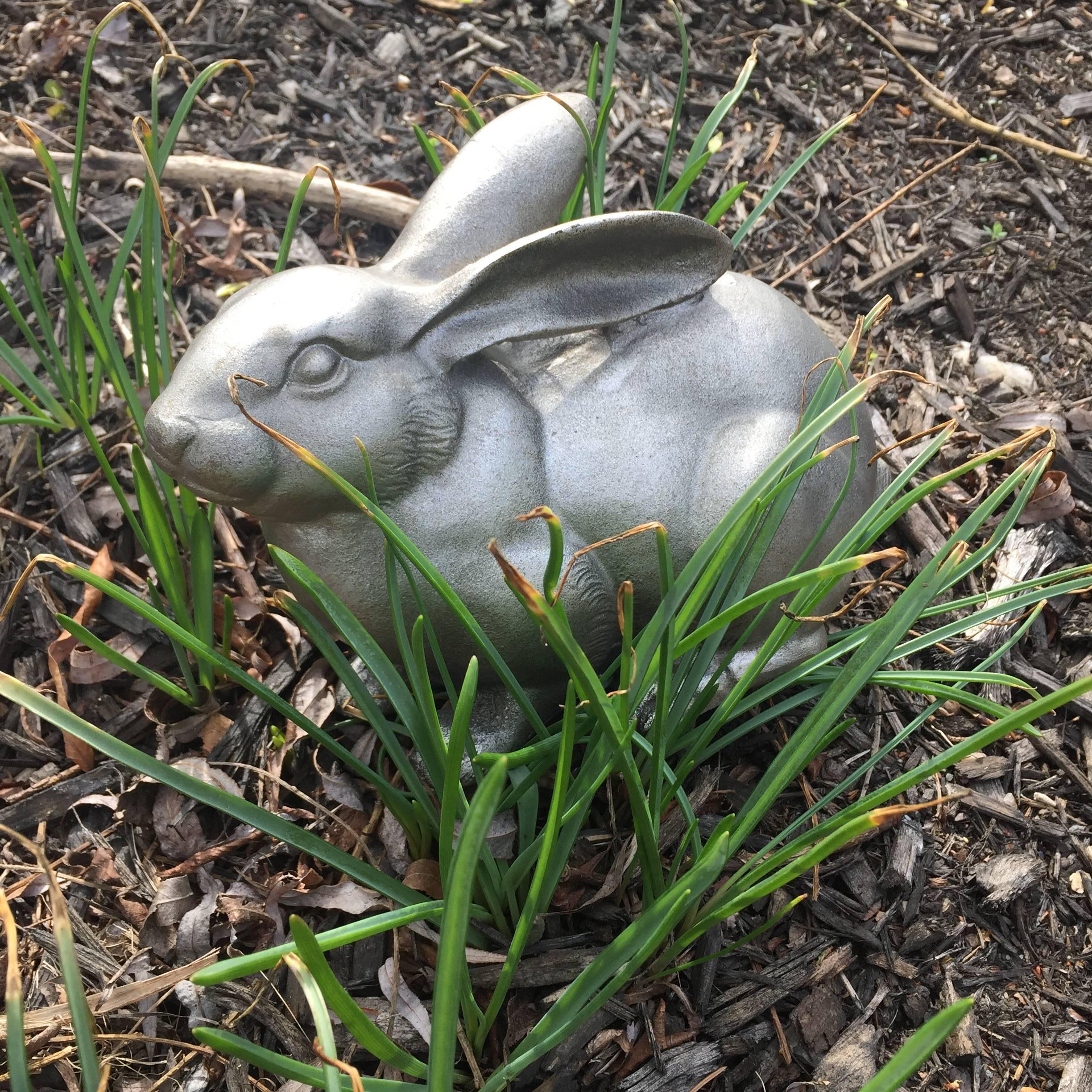 Japanese Japan Fine Antique Big Eared Garden Bronze Rabbit