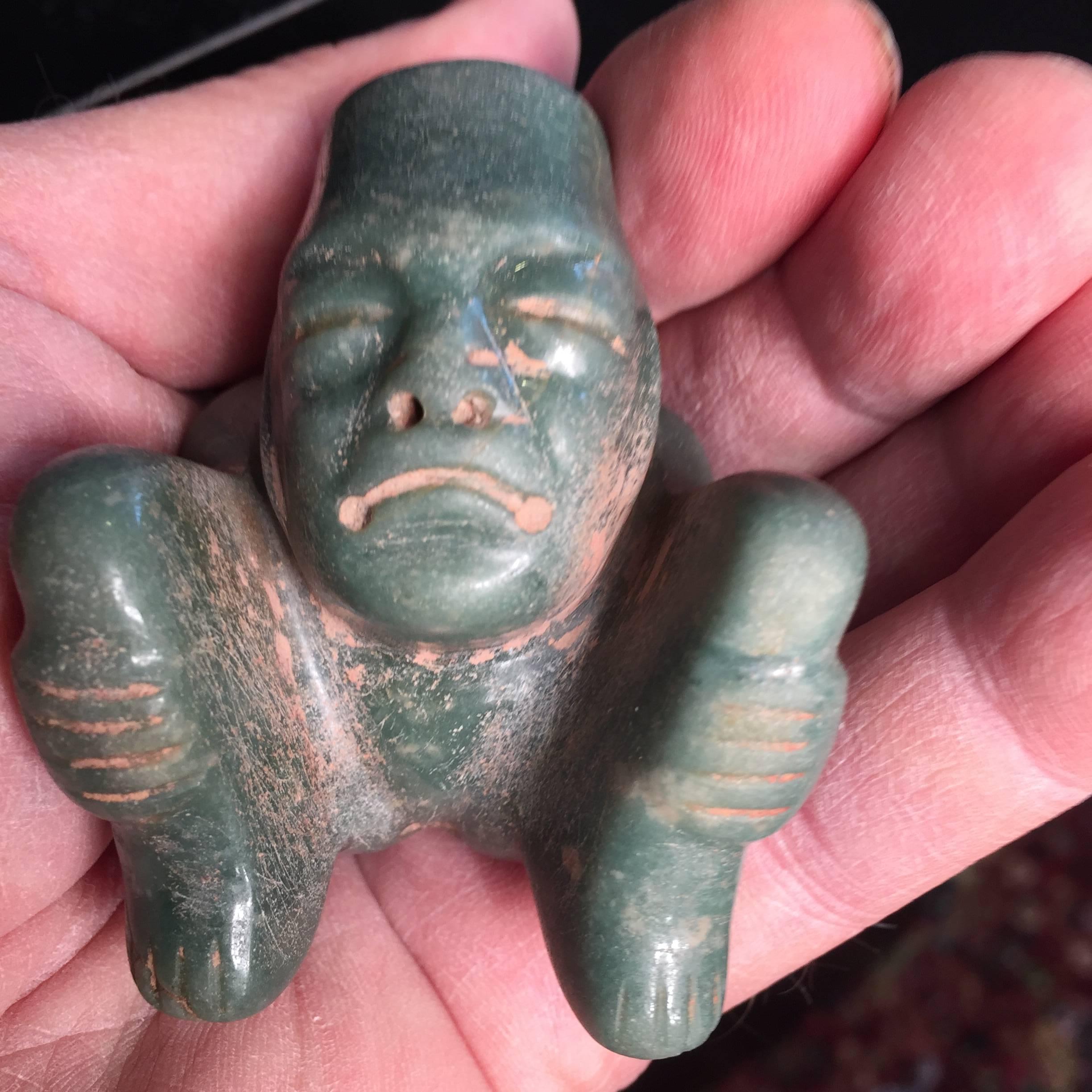Gift of Ancient Jade   Pre Columbian Figure, 1000-400 BC Human or Supernatural? 2