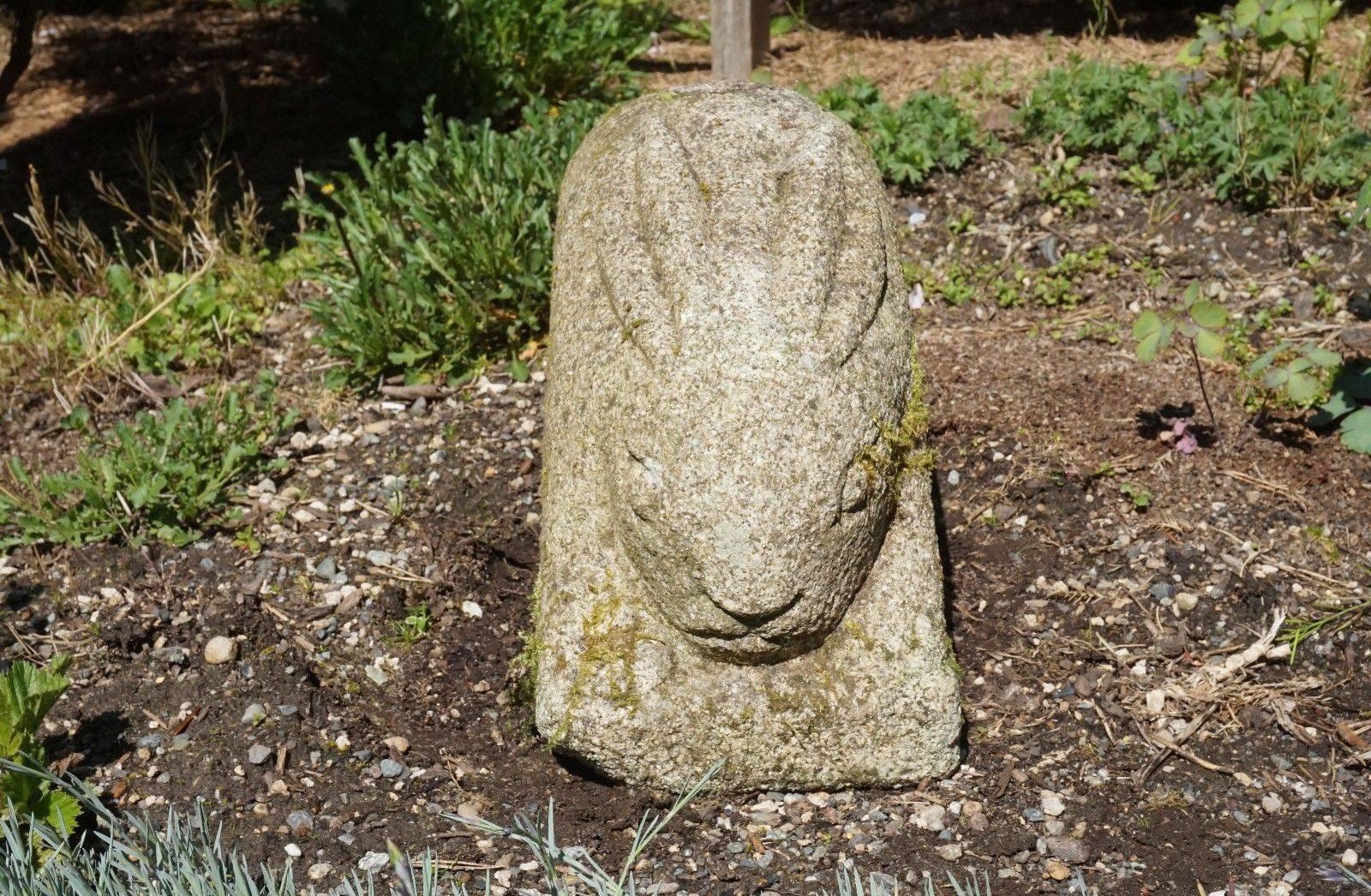 Large Antique Hand-Carved Stone Big Eared Rabbit Hare Good Garden Choice 3