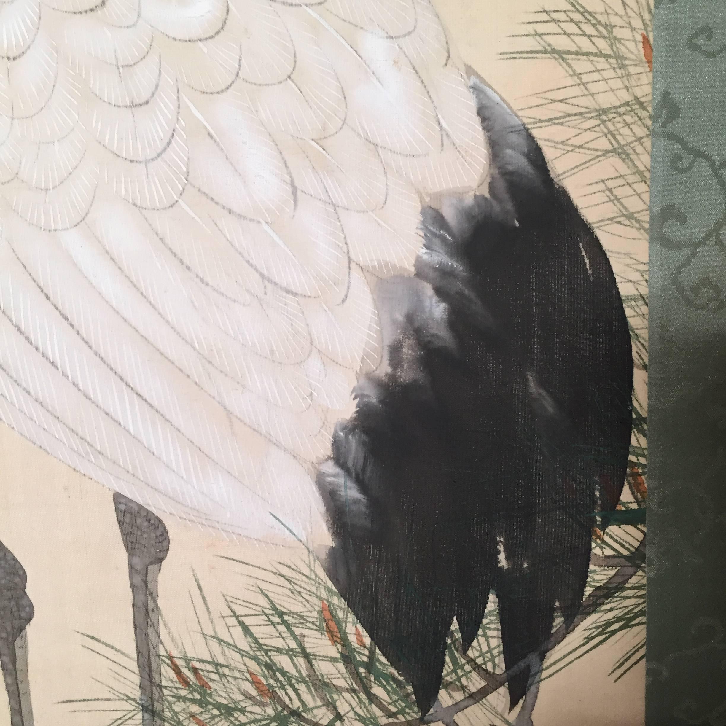 japanese crane painting