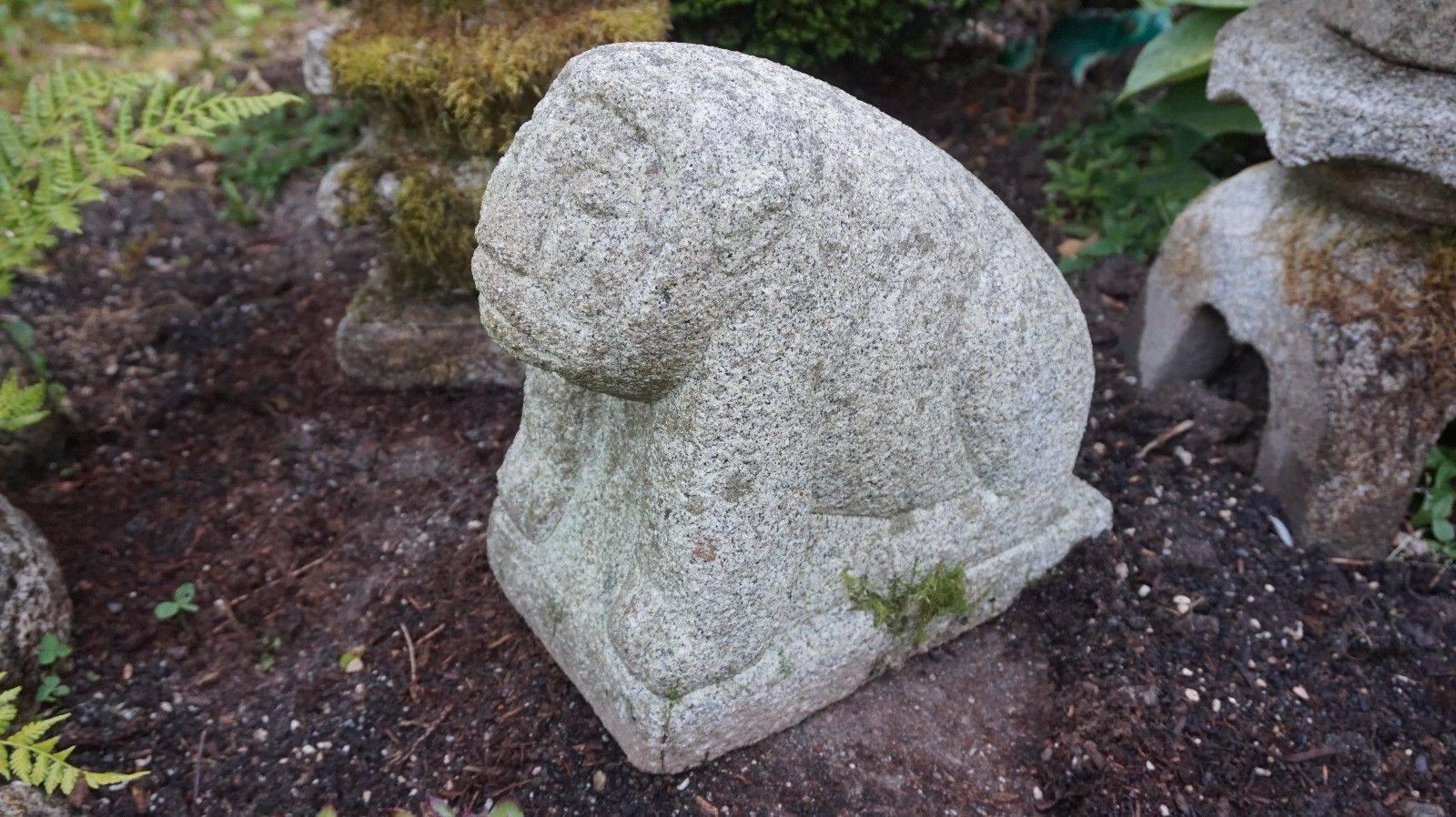 Here's one of the only hand-carved antique granite stone tigers we have had the pleasure of owning- a superb garden treasure from Korea. 

This is a finely crafted hand-carved effigy of a seated Tiger. 

Quality: Good condition with finely carved
