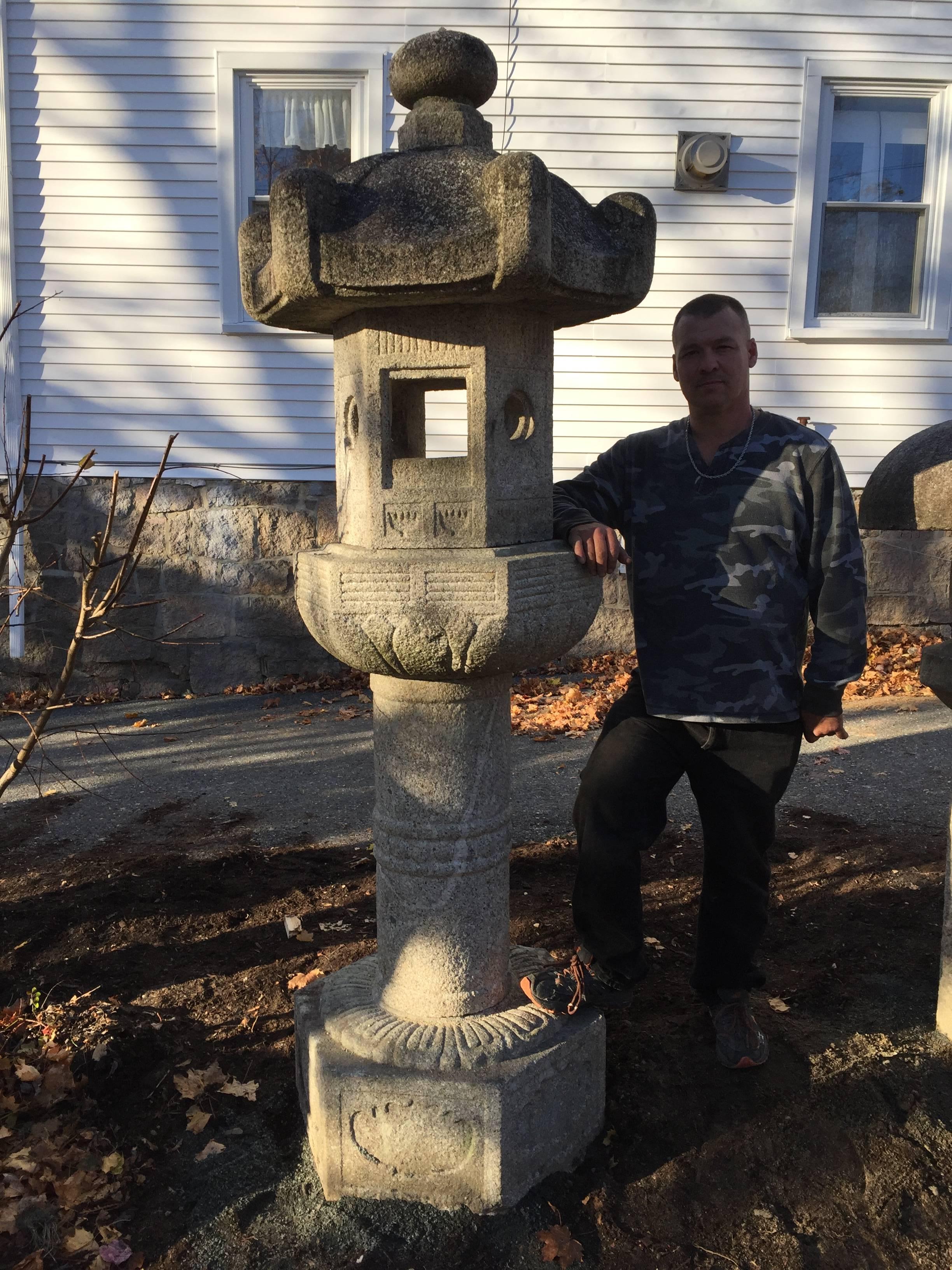 antique japanese stone lanterns for sale