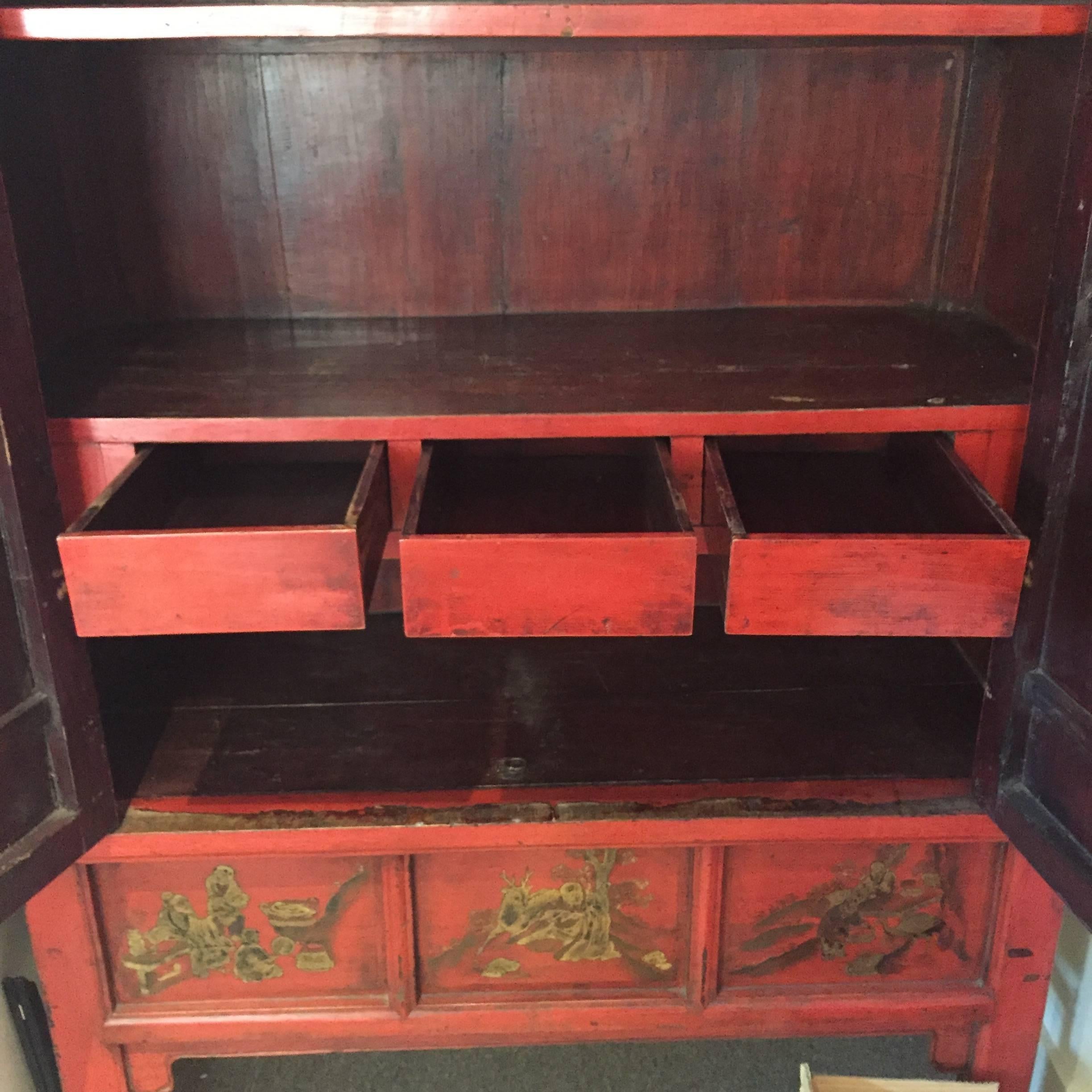 Elm Chinese Antique Red 