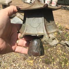 Japanese Antique Lantern Wind Chime with Ringing Bell