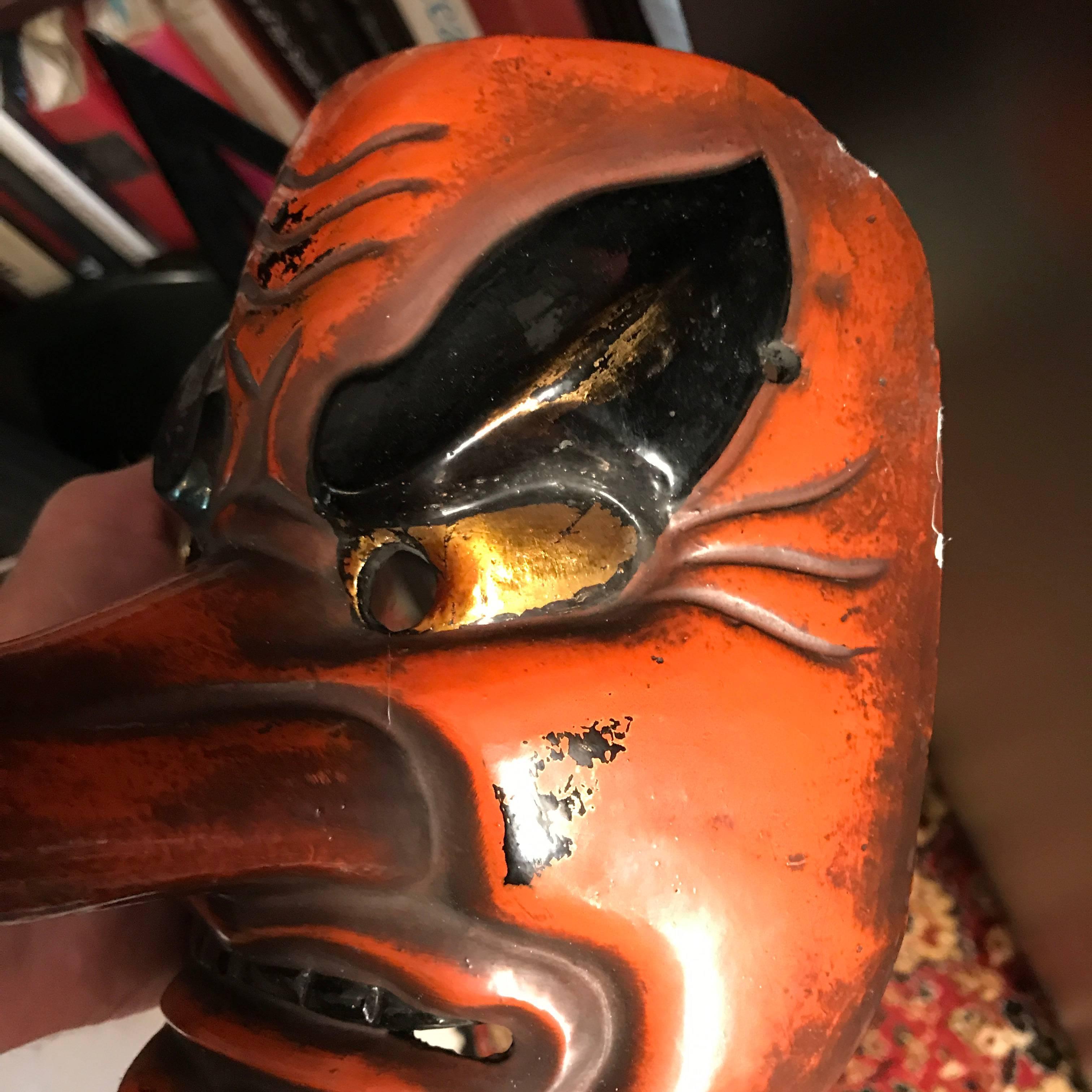 japanese mask with long nose
