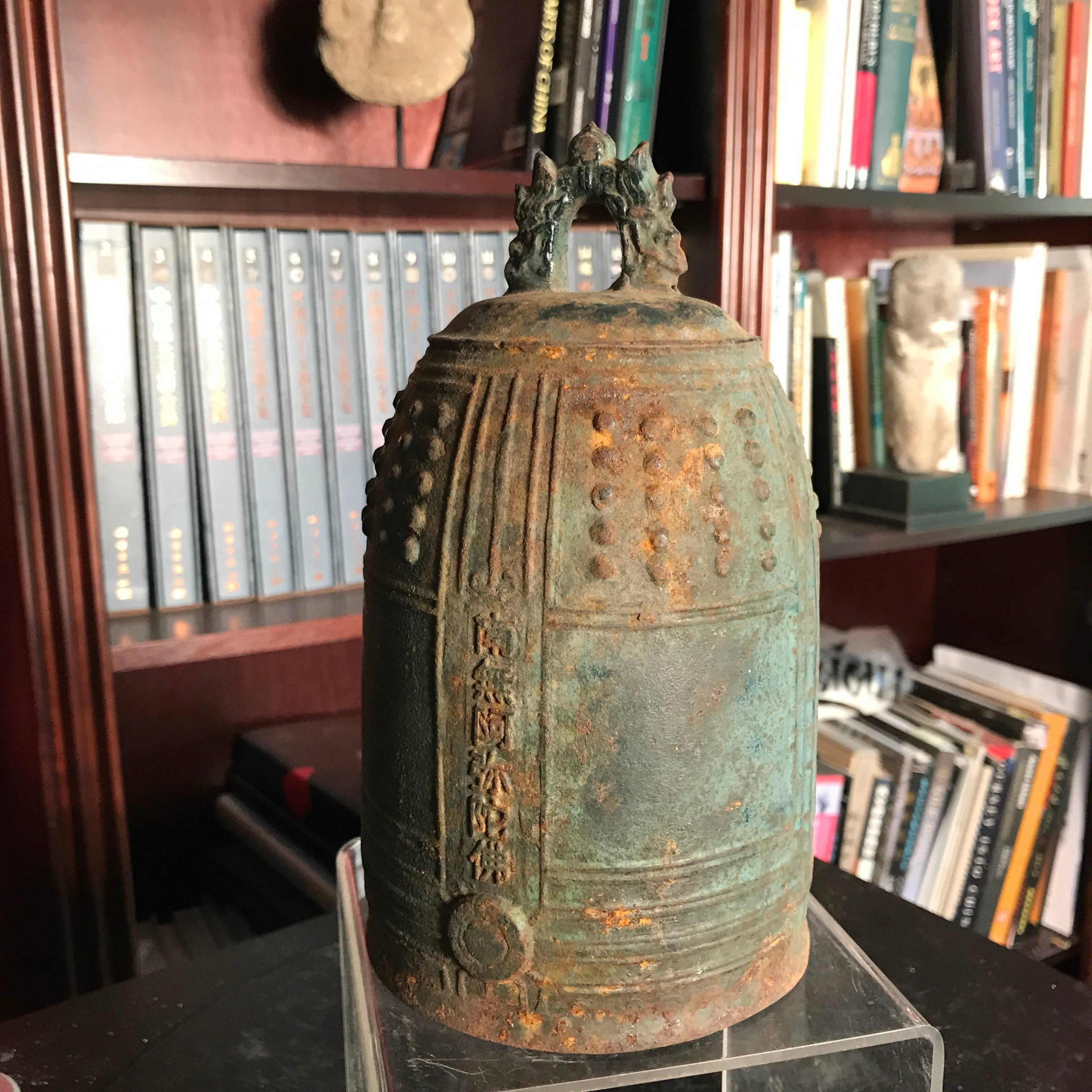 Japan Bronze Bell Beautiful Resonating Sound In Good Condition In South Burlington, VT