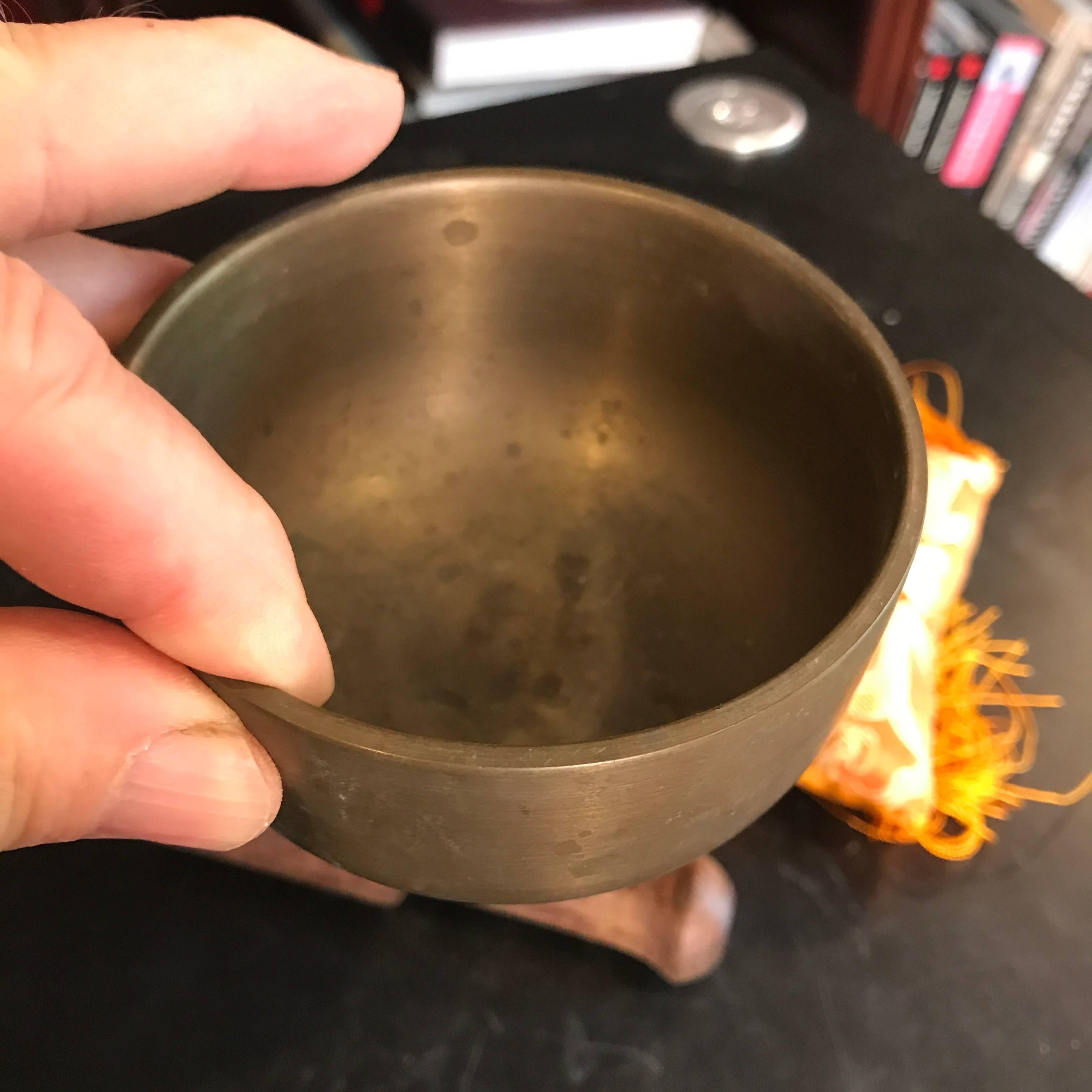 Mid-Century Modern Japan Meditation Bell Great Resonating Sound Ideal for Serene Joy, Gifts, More