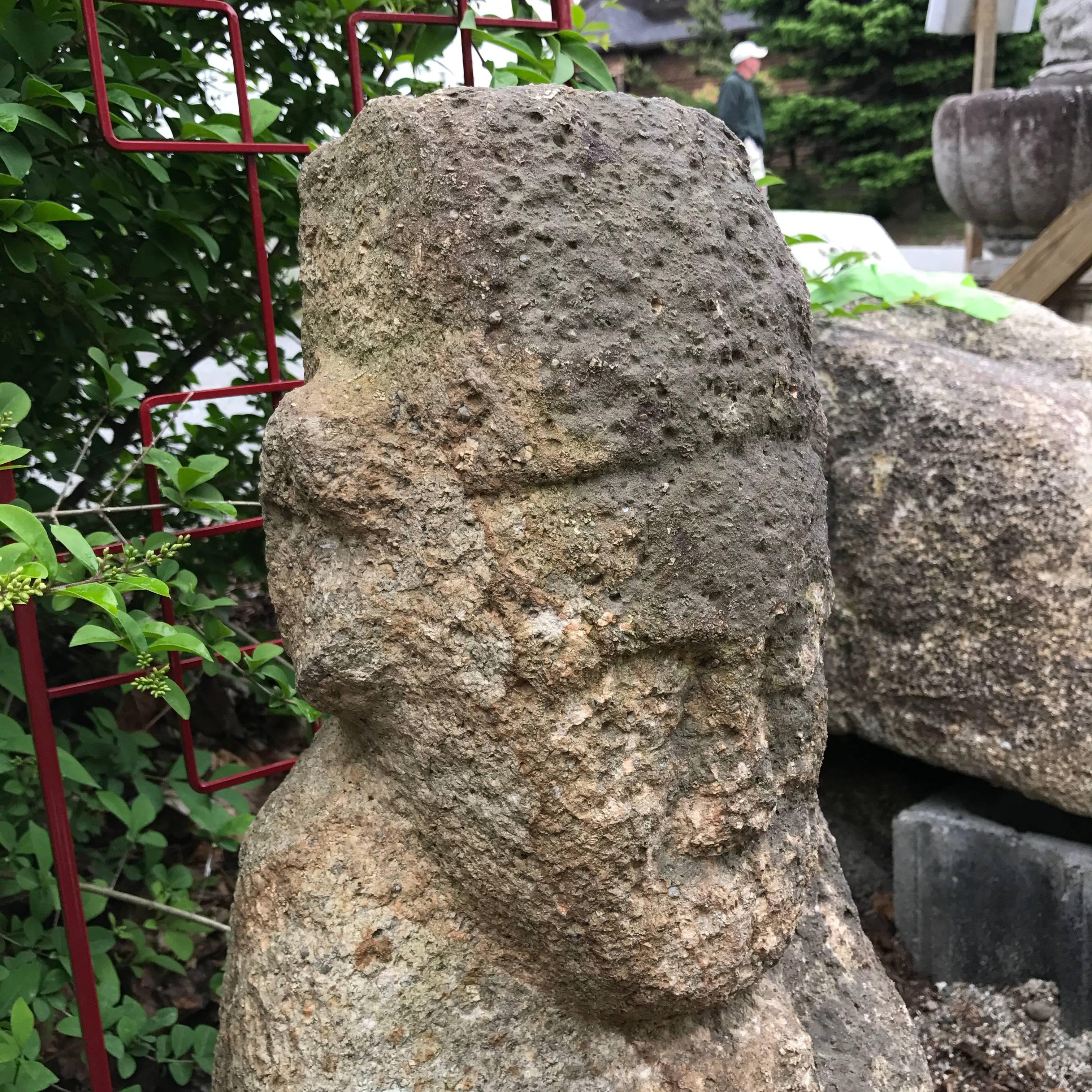 Korea Ancient Stone Guardian Figure, Early Joseon Dynasty, 1450 AD 1