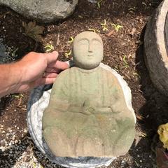 Japanese Antique Stone BUDDHA Hand-Carved Spiritual Talisman