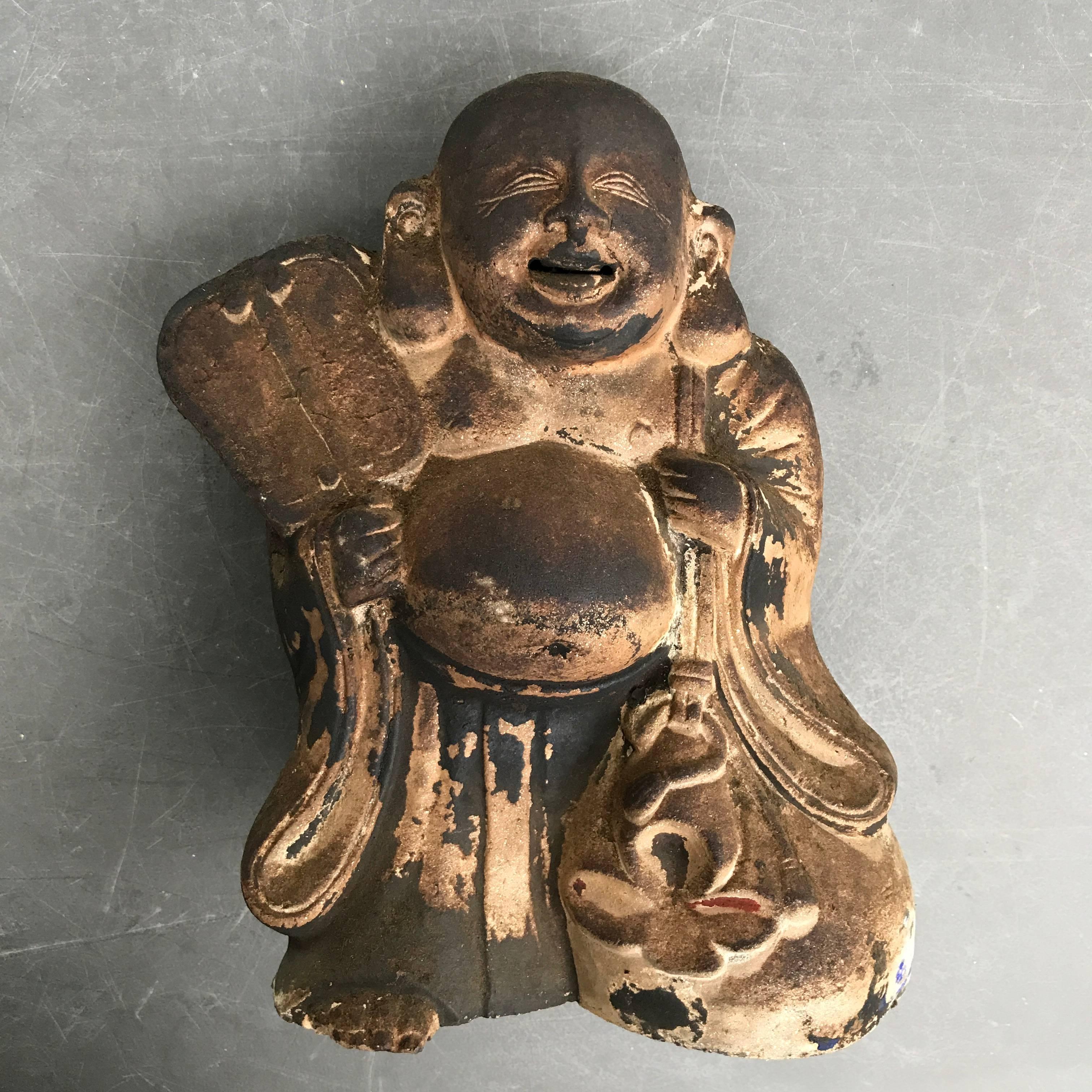 Ceramic Japan Kitchen God for Your Home Budai Hotai San