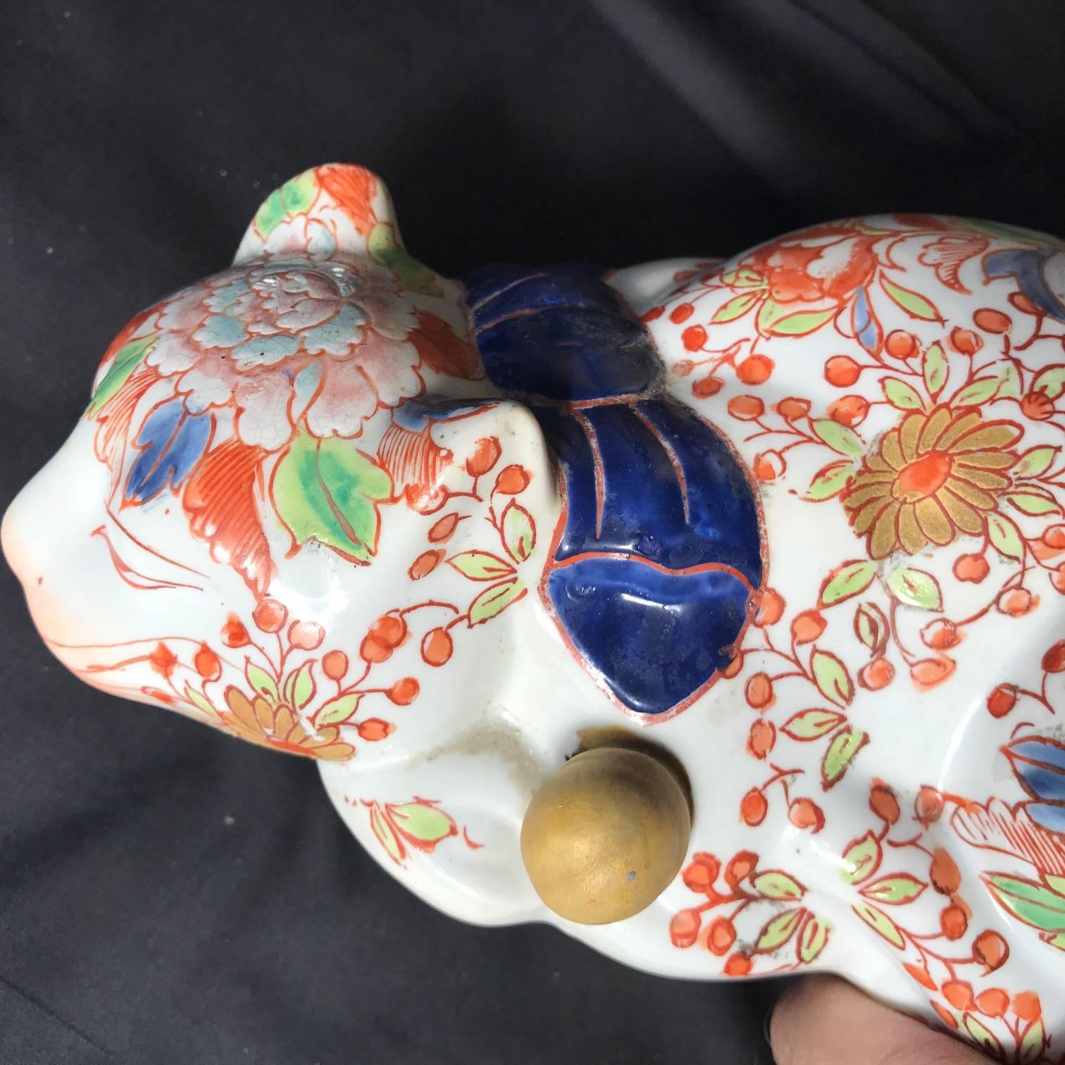 antique japanese porcelain cats