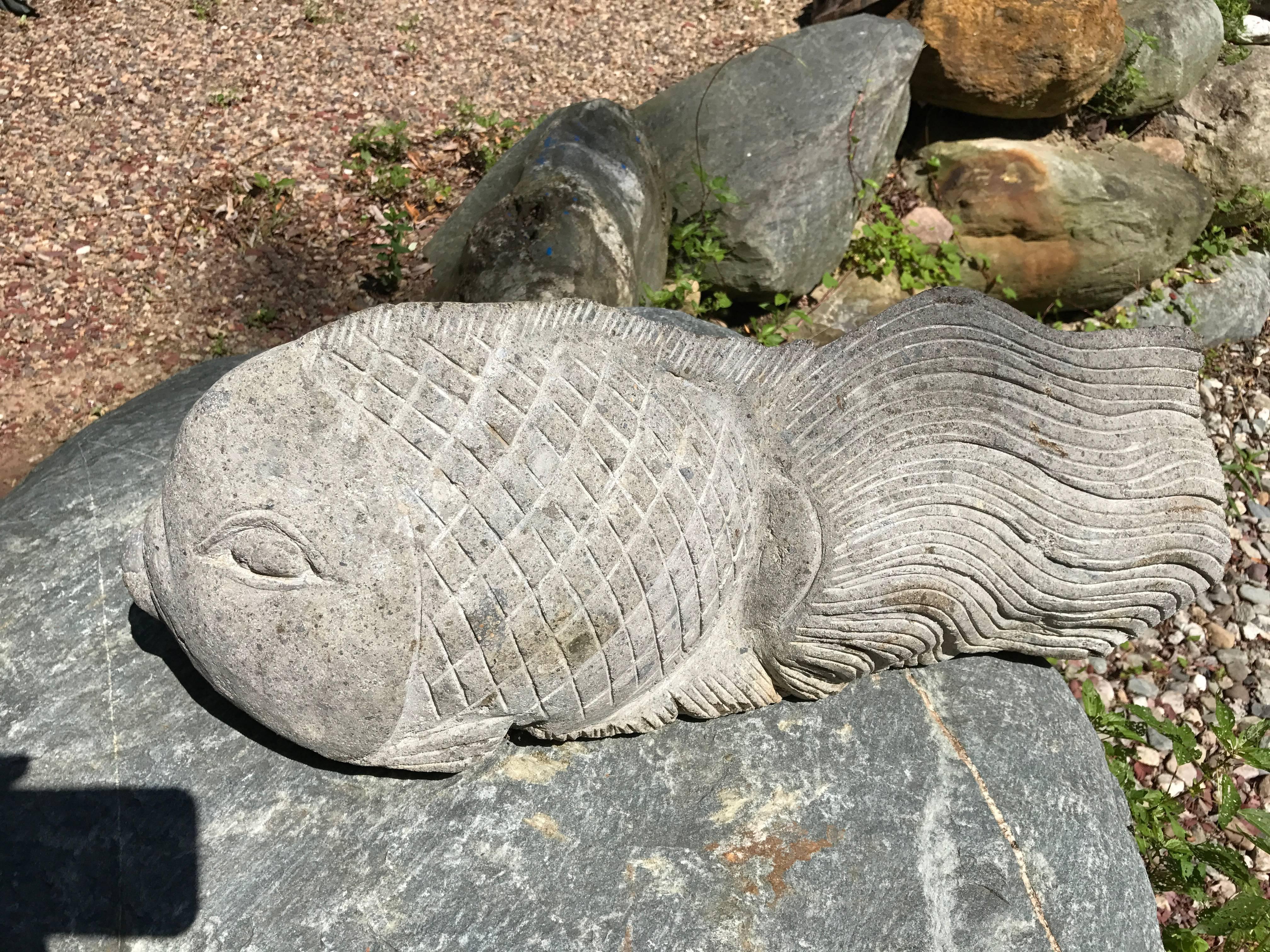 Indonesian Big Fish Sculpture for Home, Garden, or Nautical Fishermen's Themed Space