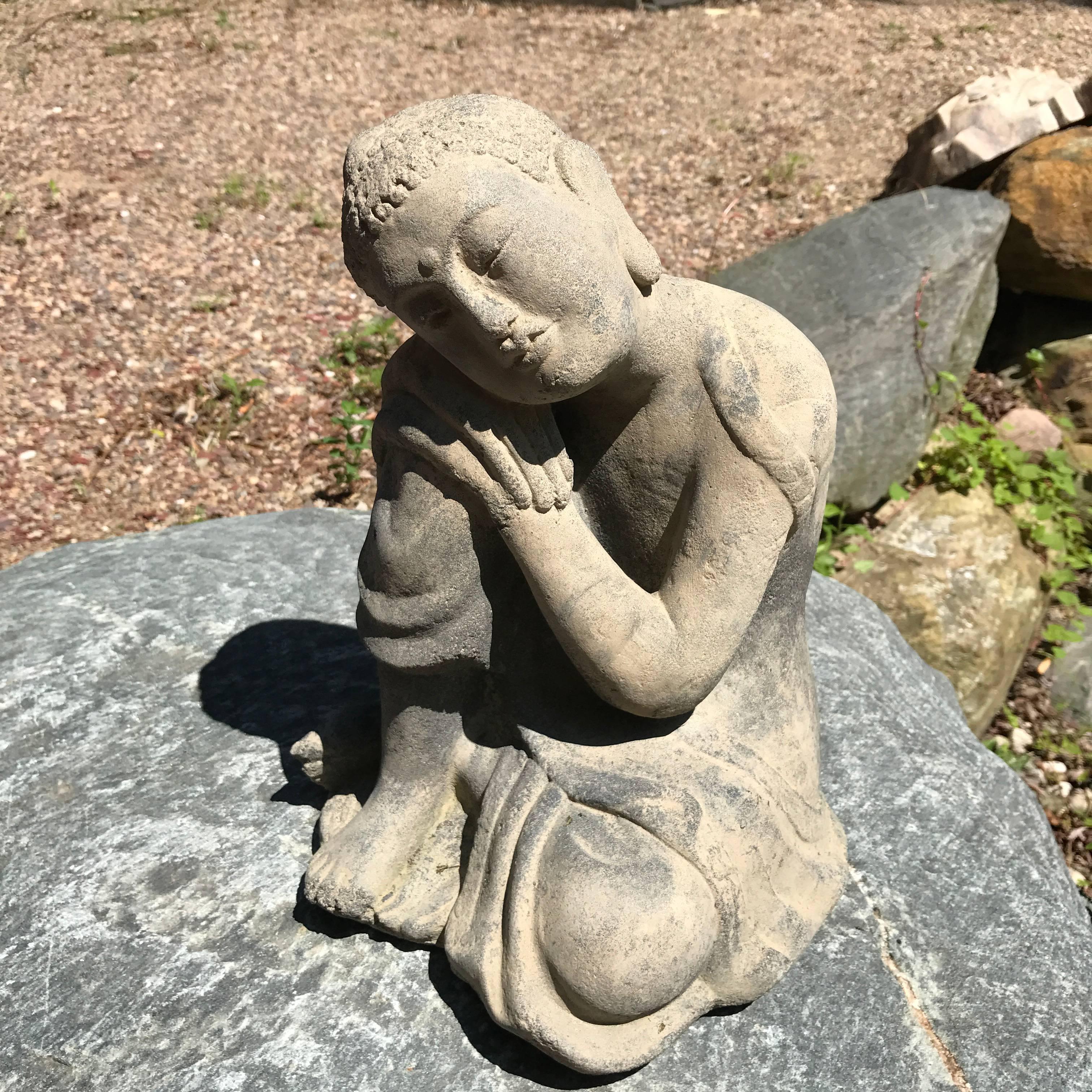 Serene Faced Buddha In Excellent Condition In South Burlington, VT