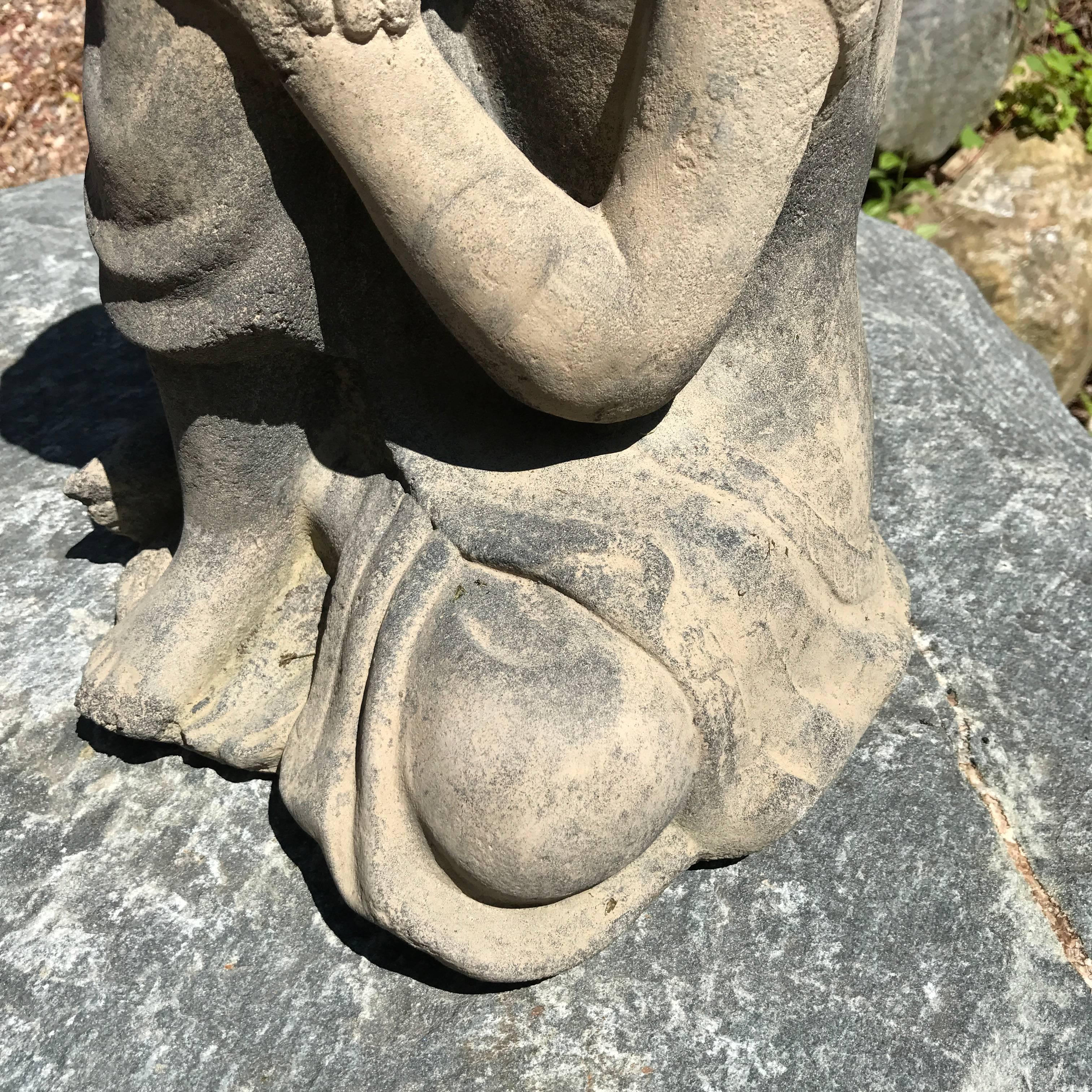 Stone Serene Faced Buddha