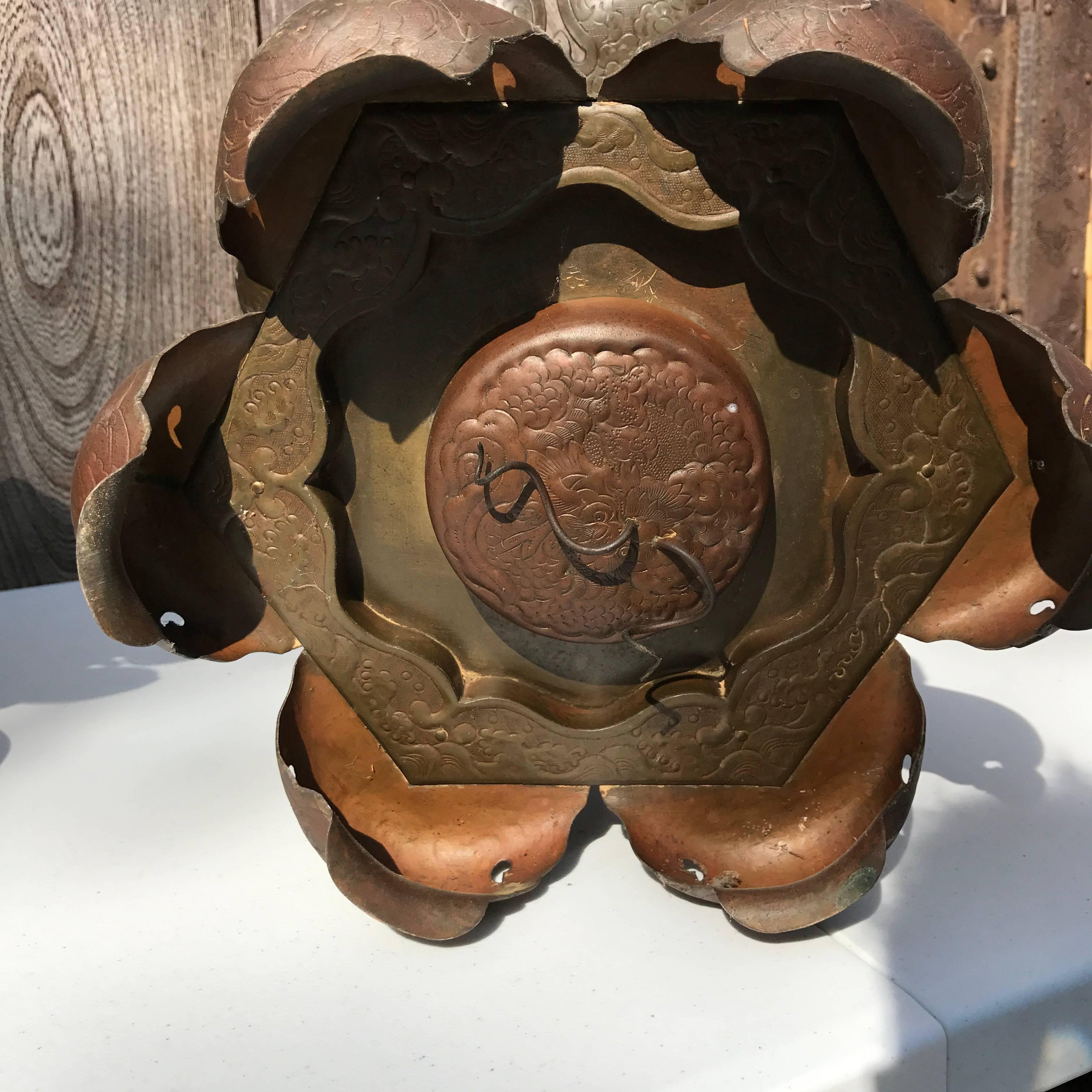 Japanese Extraordinary Pair of Handmade Antique Dragon Lanterns, Fine Details 2