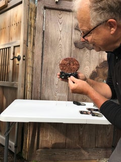 Extraordinary Natural "Moon Shape" Painting Stone