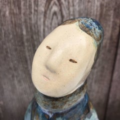 "Lady and Her Purse"  EMA Tall Folk Art Sculpture, Eva Fritz-Linder, 1970