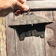 Japanese Antique Lantern Wind Chime with Plant Hook