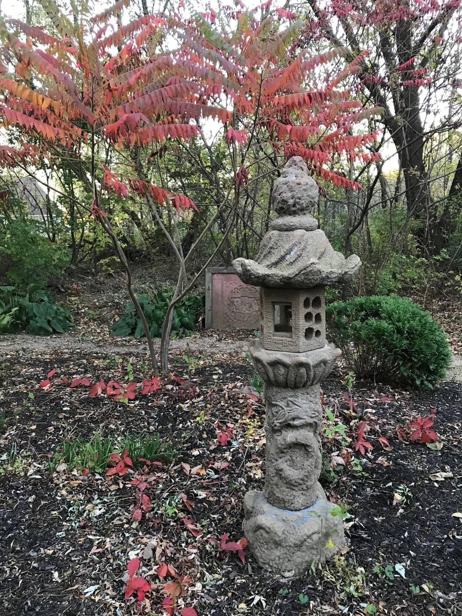 FEBRUARY SALE - NOW SAVE 25% AND MORE

Japan an unusual “dragon” lantern hand-carved in an unusual and unique rustic form, six sections, sandstone.

Period:-Taisho/Showa periods (1920s-1940s)

Dimensions: 50 inches tall and 20 inches diameter top,