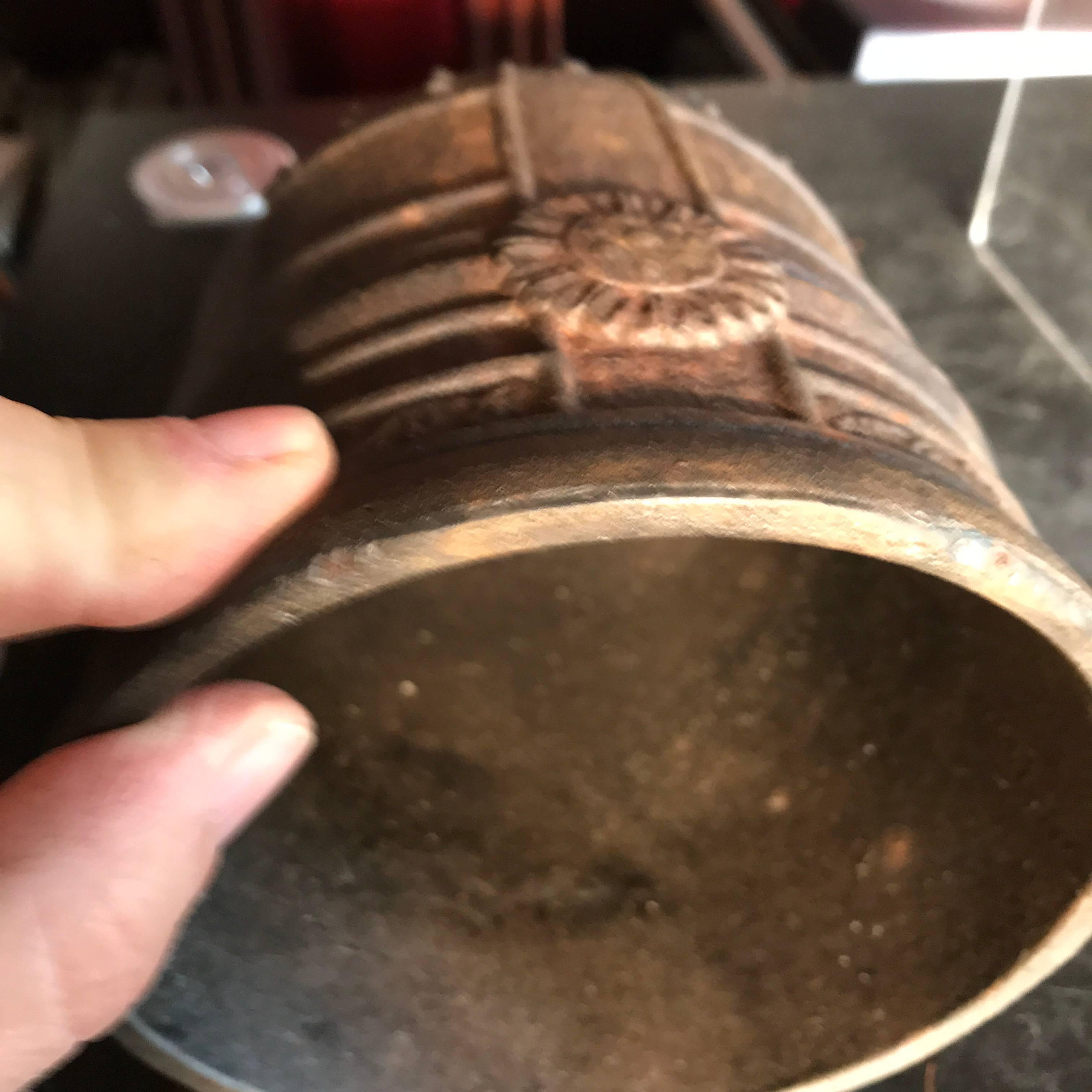 Japanese Old Hand Cast Temple Bell 2