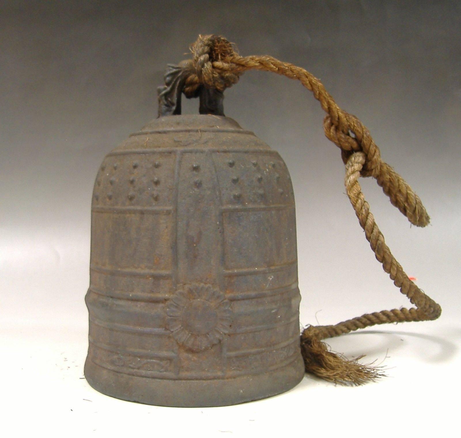 Showa Japanese Old Hand Cast Temple Bell
