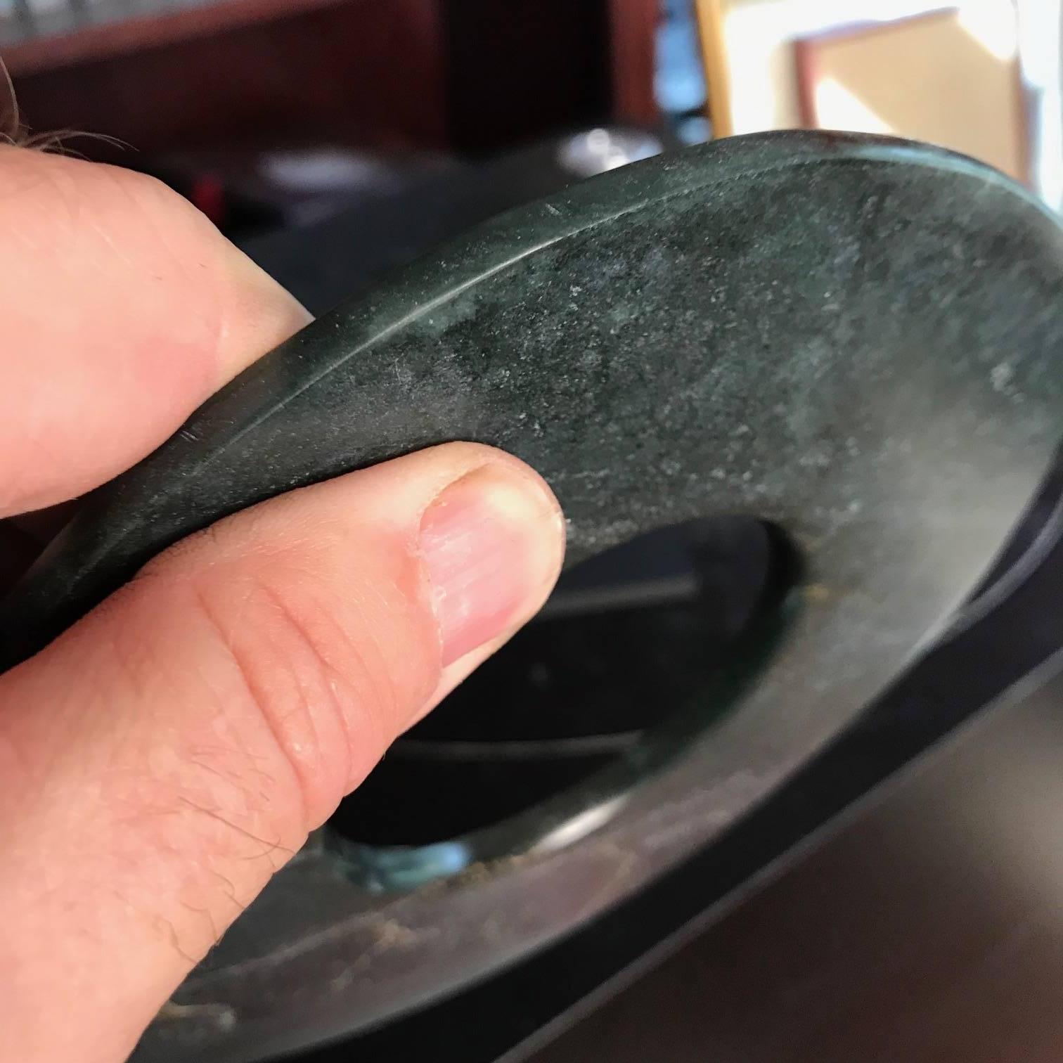Important Ancient Chinese Heavenly Jade Bi Disc with Rich Green Color In Good Condition In South Burlington, VT