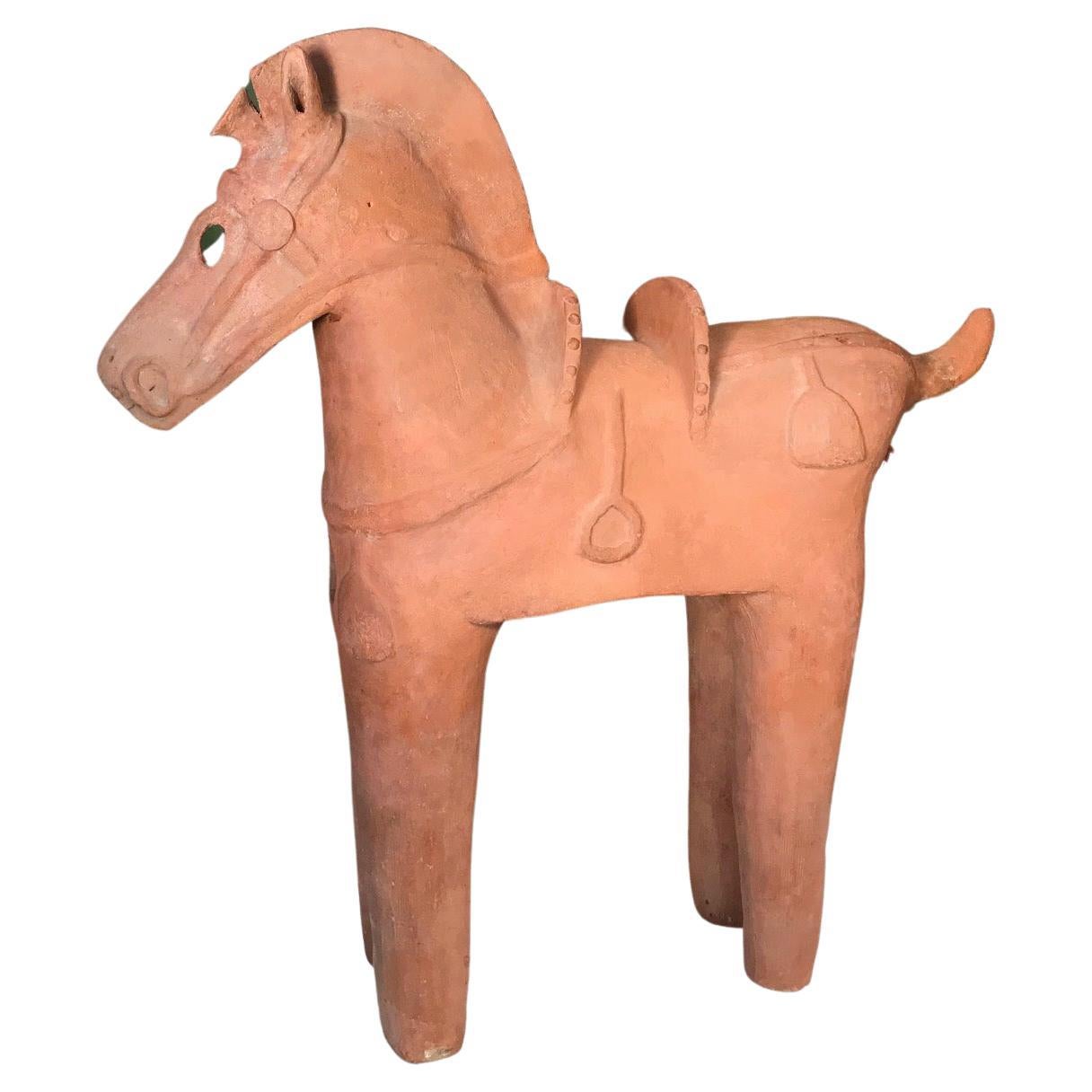 18th Century and Earlier Large Ancient Japanese Tall  Elite Haniwa Horse,  593-710 AD
