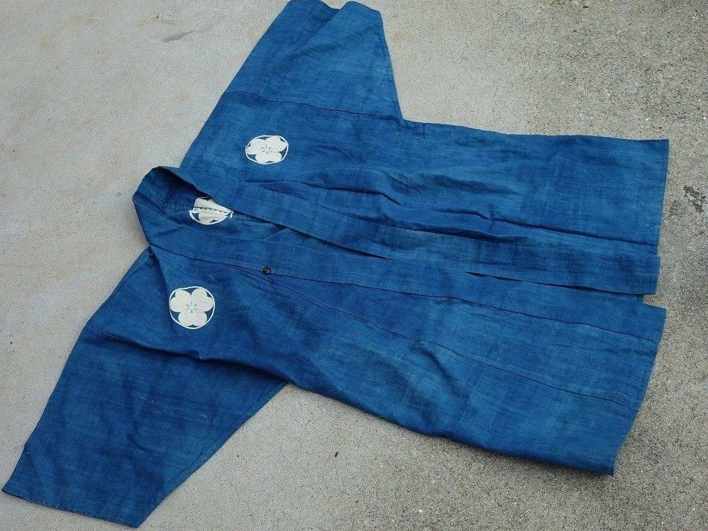 Edo Japanese Fine Antique Samurai Indigo Dyed 