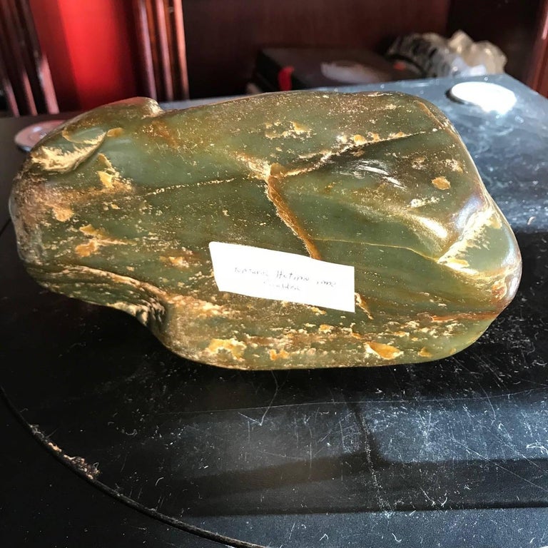 Chinese Natural Hetien Jade Scholar Rock Viewing Stone at 1stDibs