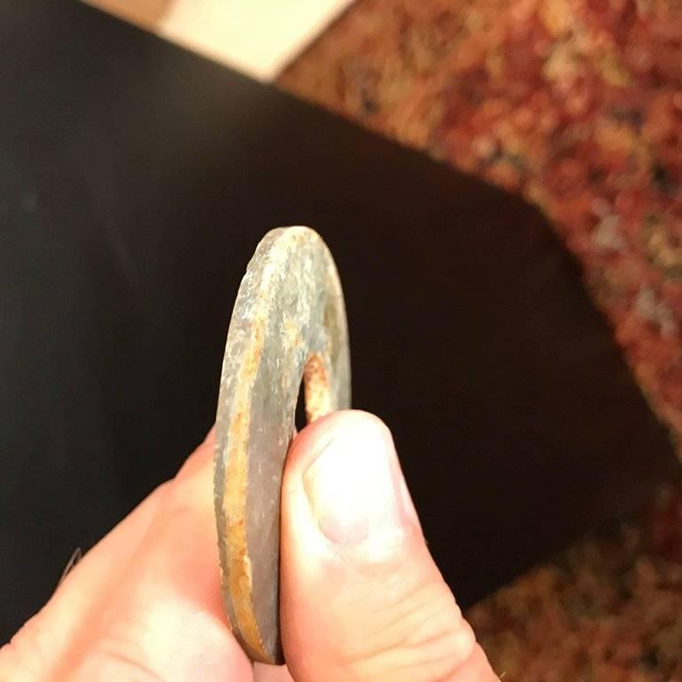 Ancient Chinese Handmade Jade Bi Group Three Genuine Artifacts from 2000 BC 1