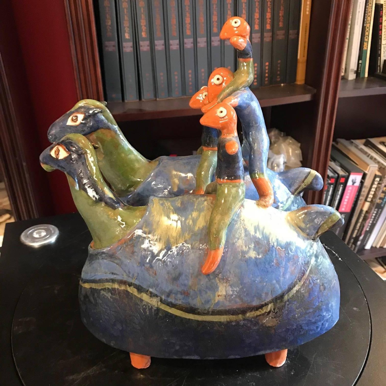 Circus Family , Unique Master Design by Eva Fritz-Lindner  In Good Condition In South Burlington, VT